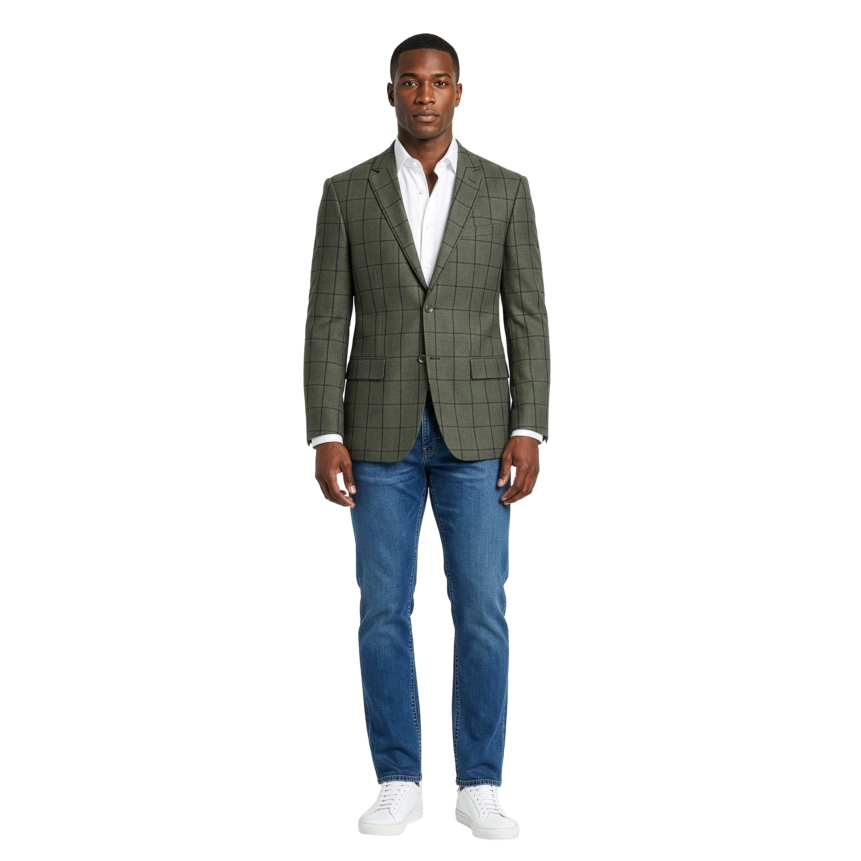 ZeGarie Men's Windowpane Sport Coat, Regular Fit