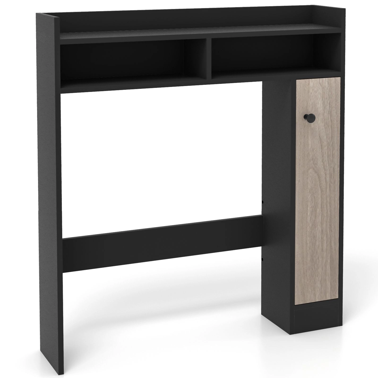 SlickBlue Over Toilet Bathroom Organizer with Cabinet and Open Shelves