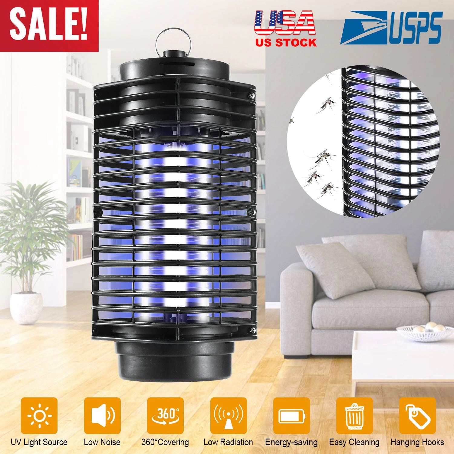 GBruno UV Electric Bug Zapper Insect Killer Lamp
