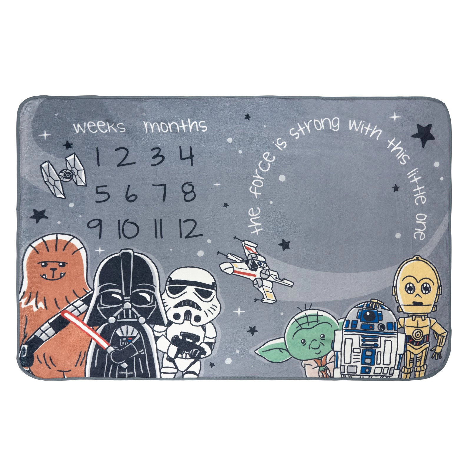 Star Wars Baby Boy or Girl New 4-Piece Bodysuit and Blanket Set