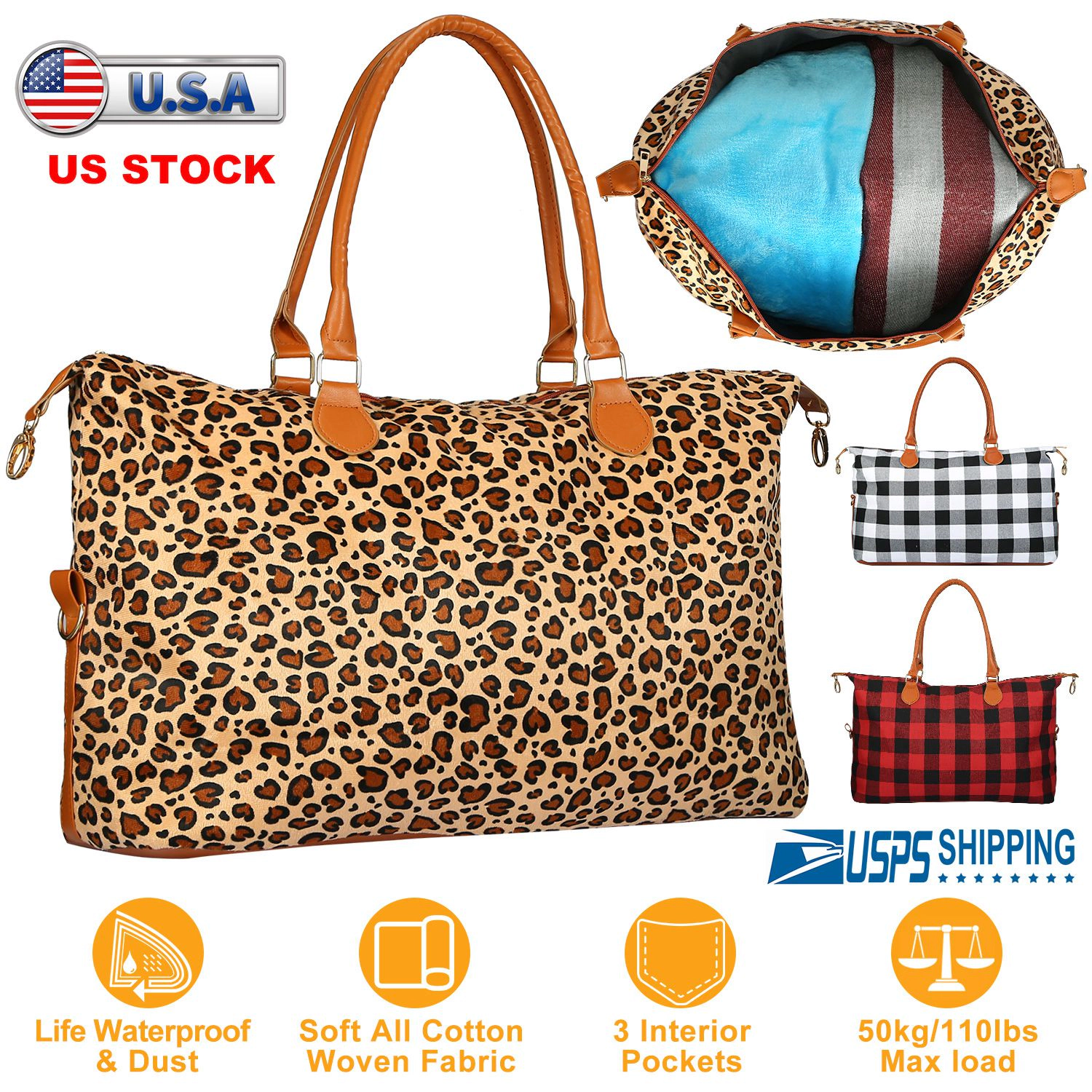 GBruno Cotton Woven Duffle Bag
