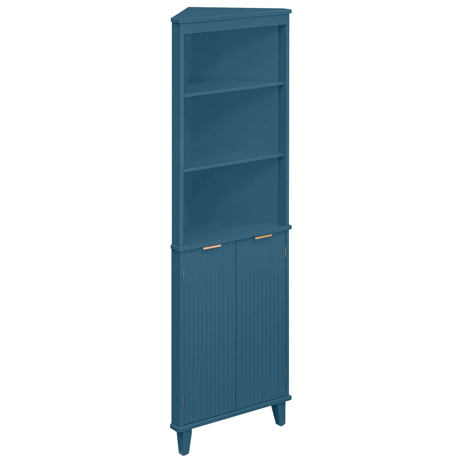 Slickblue Corner Storage Cabinet with Adjustable Shelves