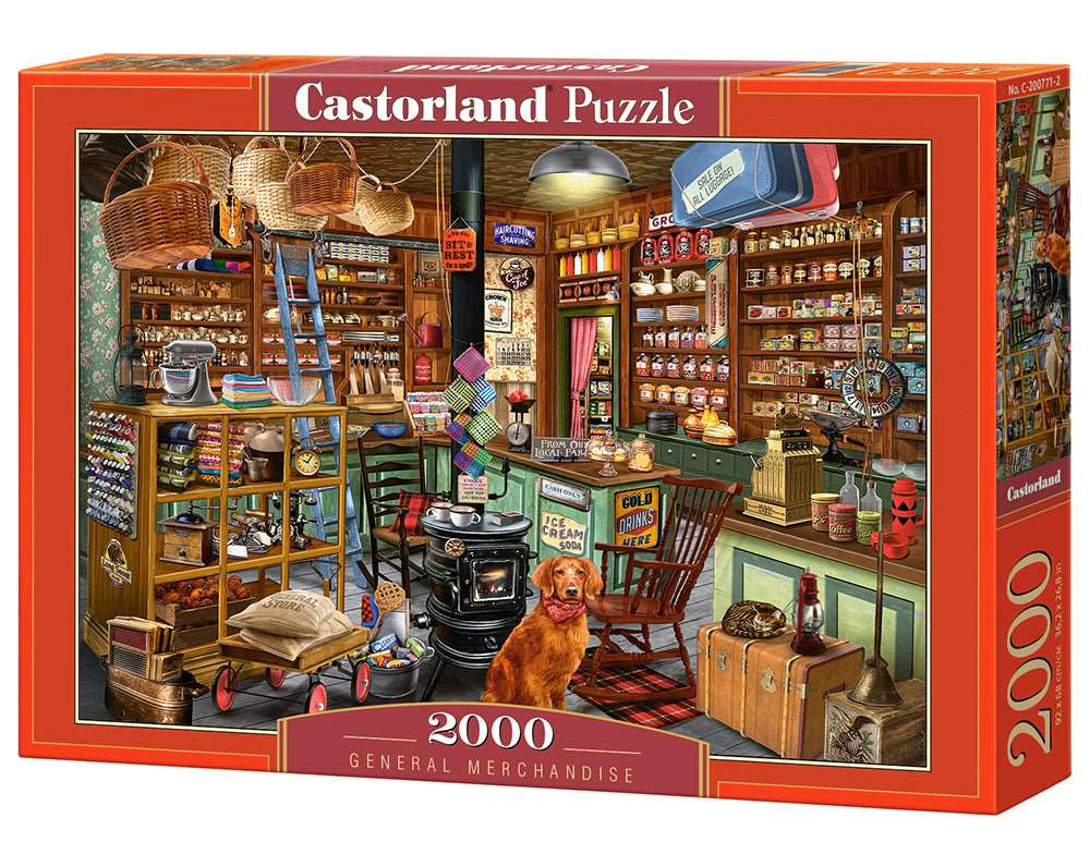 CASTORLAND 2000 Piece Jigsaw Puzzles, General Merchandise, old style American store, Adult Puzzles, C-200771-2
