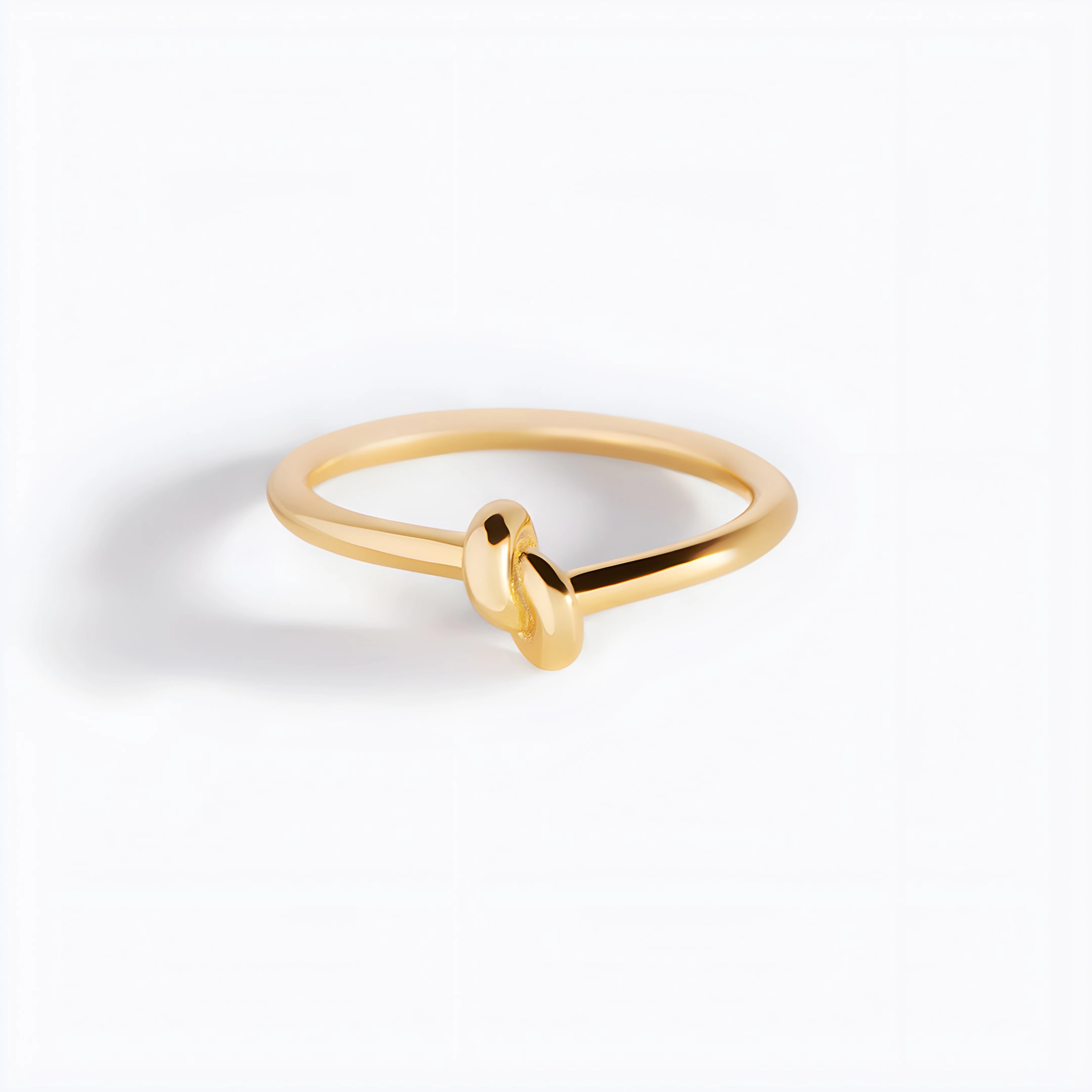 Mint & Lily Women's Classic Gold Plated Knot Ring