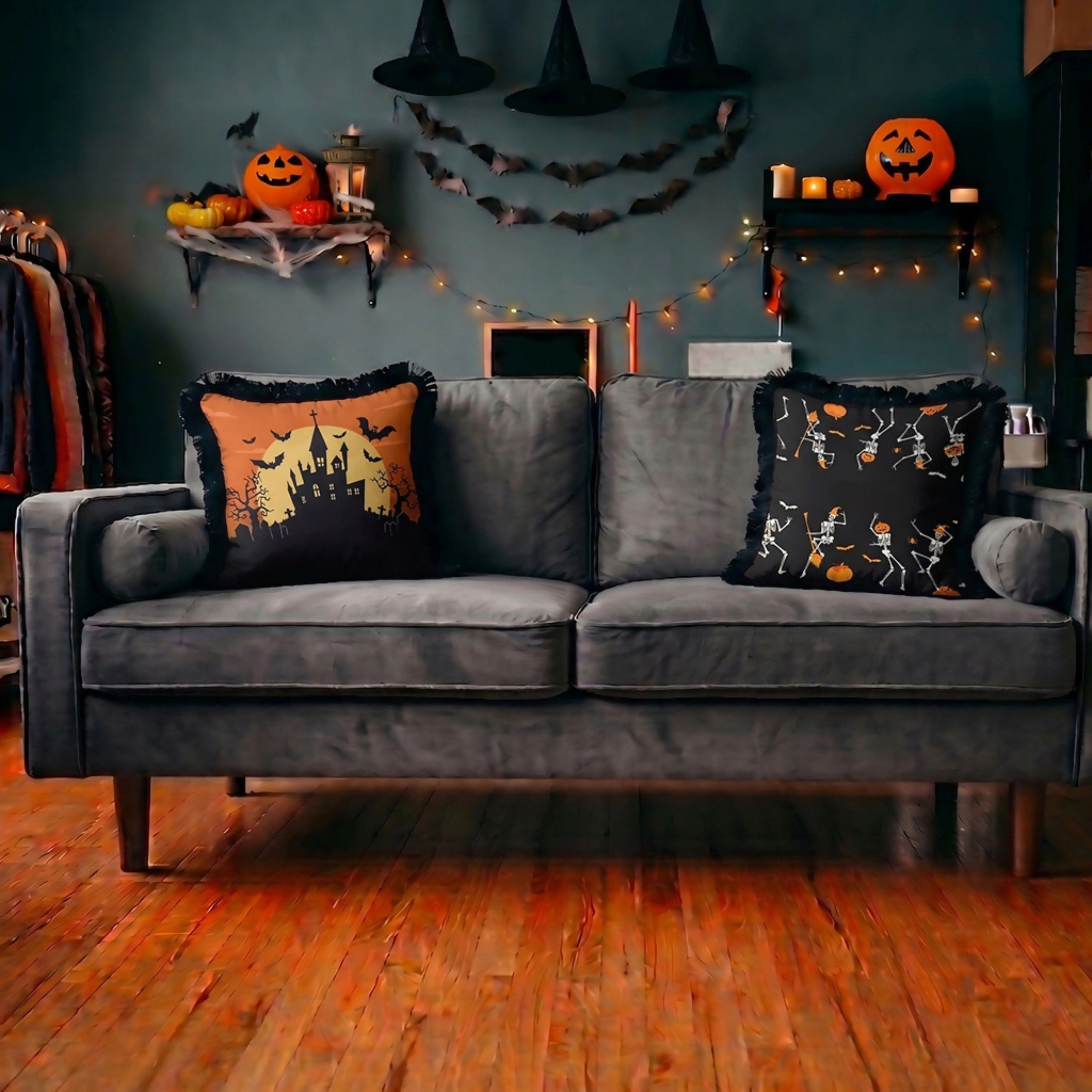 Wear Sierra Halloween Themed Set of 2 Throw Pillow Covers