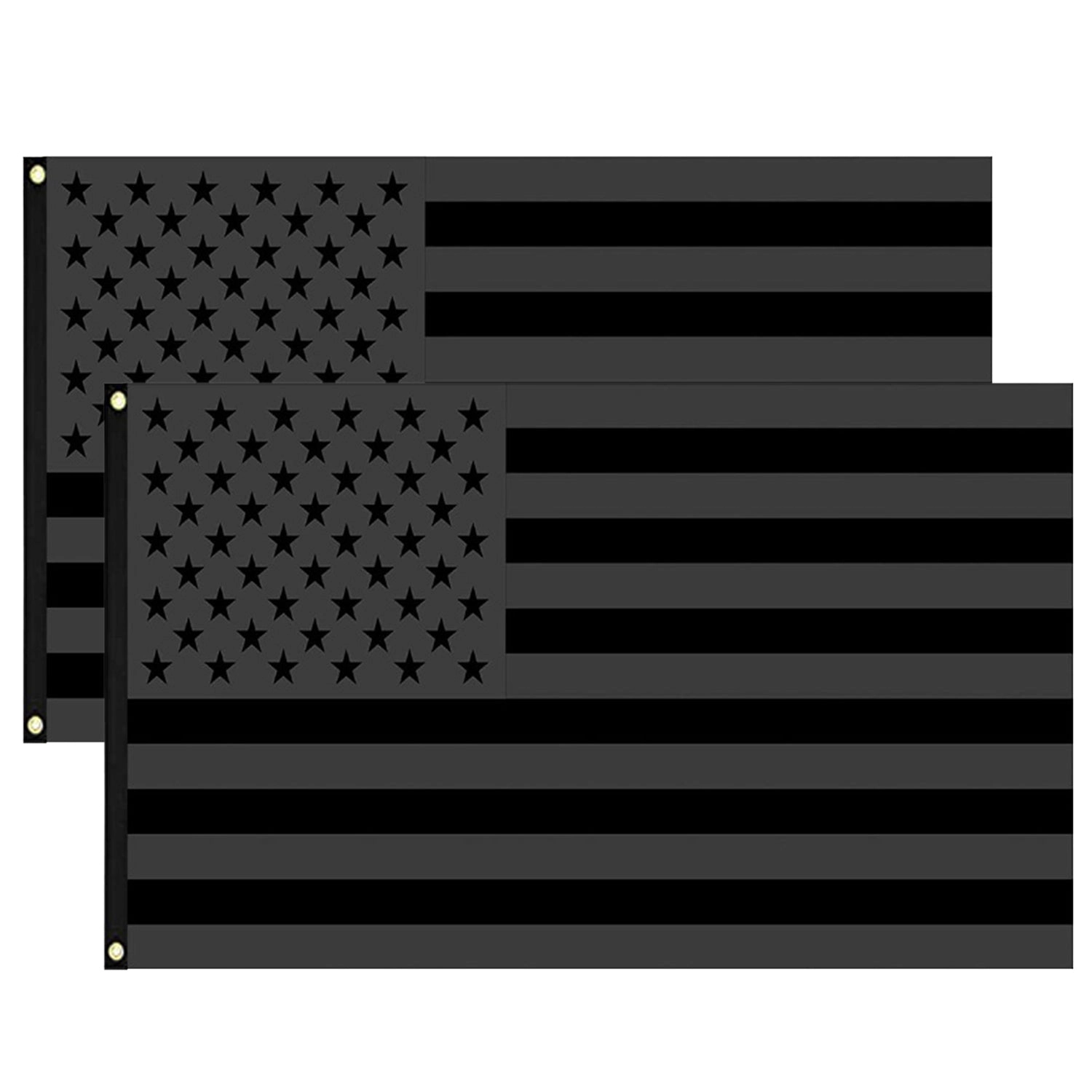 IMounTEK Unisex Polyester All Black American Flag