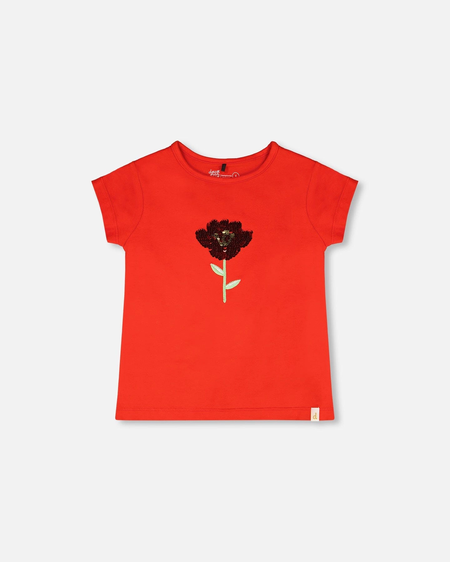 Deux par Girls Organic Cotton Jersey Reversible T-Shirt
