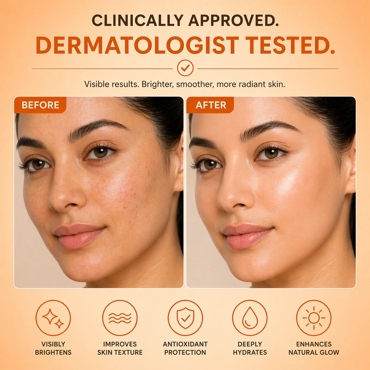 Lovery Collagen + Vitamin C Brightening Facial Serum - Korean Skincare Radiance Treatment