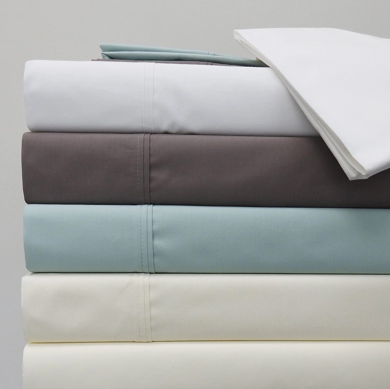 Egyptian Linens 200 Thread Count Cotton Percale Pillowcase Set