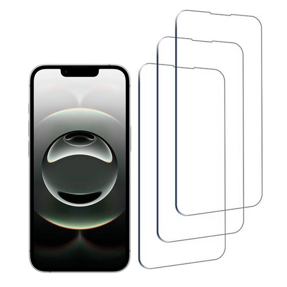 Qixxronics 3-Pack Glass Screen Protector for iPhone 16e, 6.1 Inch Tempered Glass Screen Protector, Anti-Scratch HD Clear