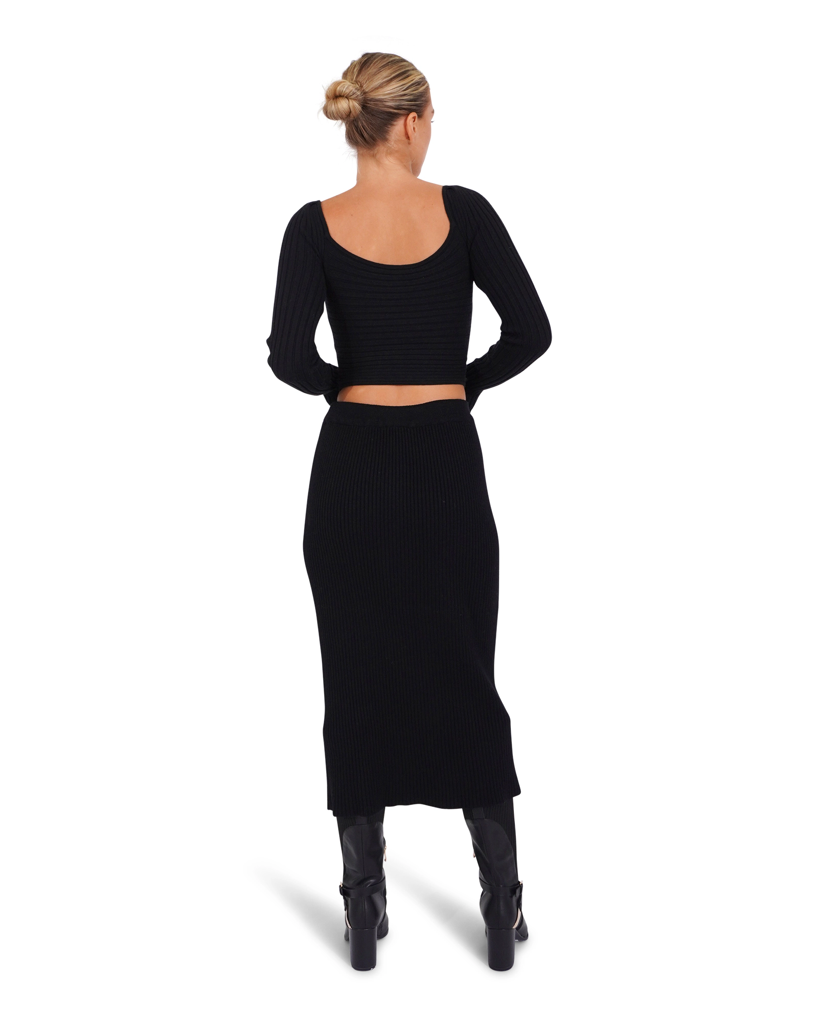 Belle & Bloom Womens All My Life Knit Midi Skirt