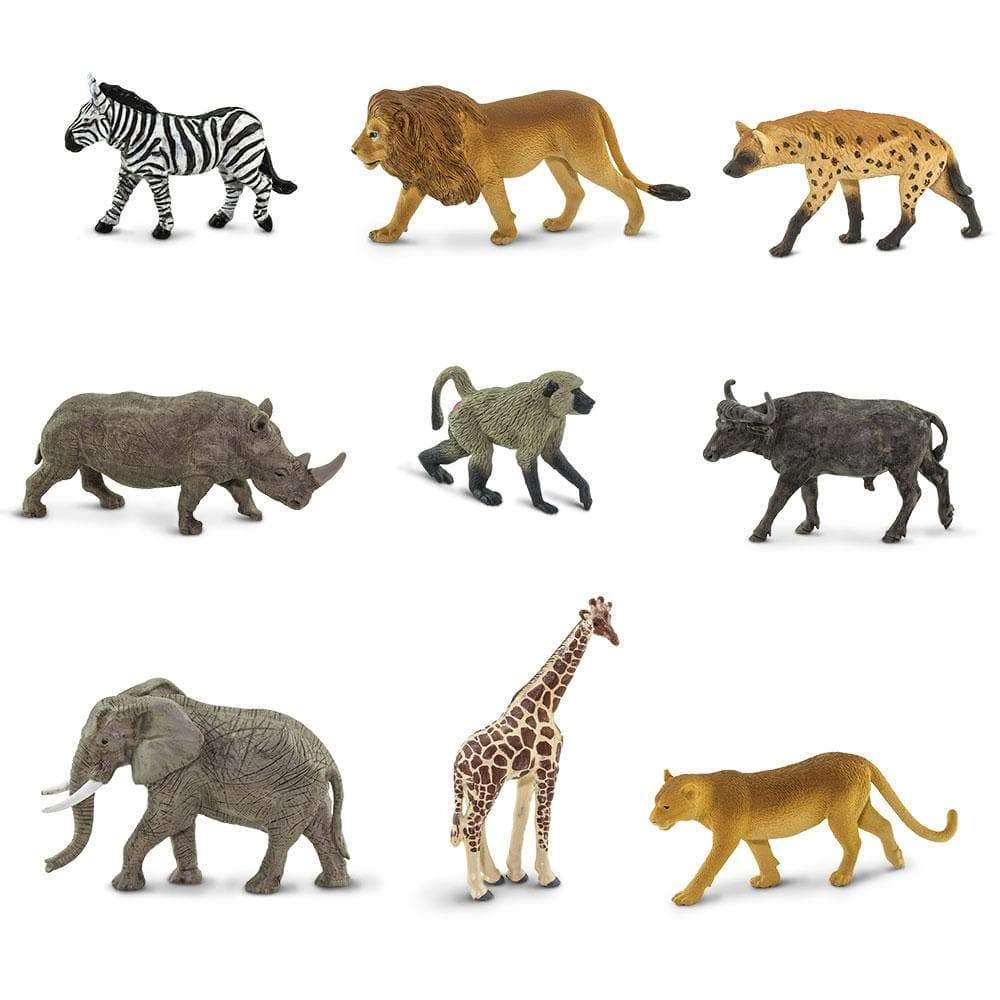 Safari Ltd. - South African Animals TOOB - contains 9 Mini Figurines