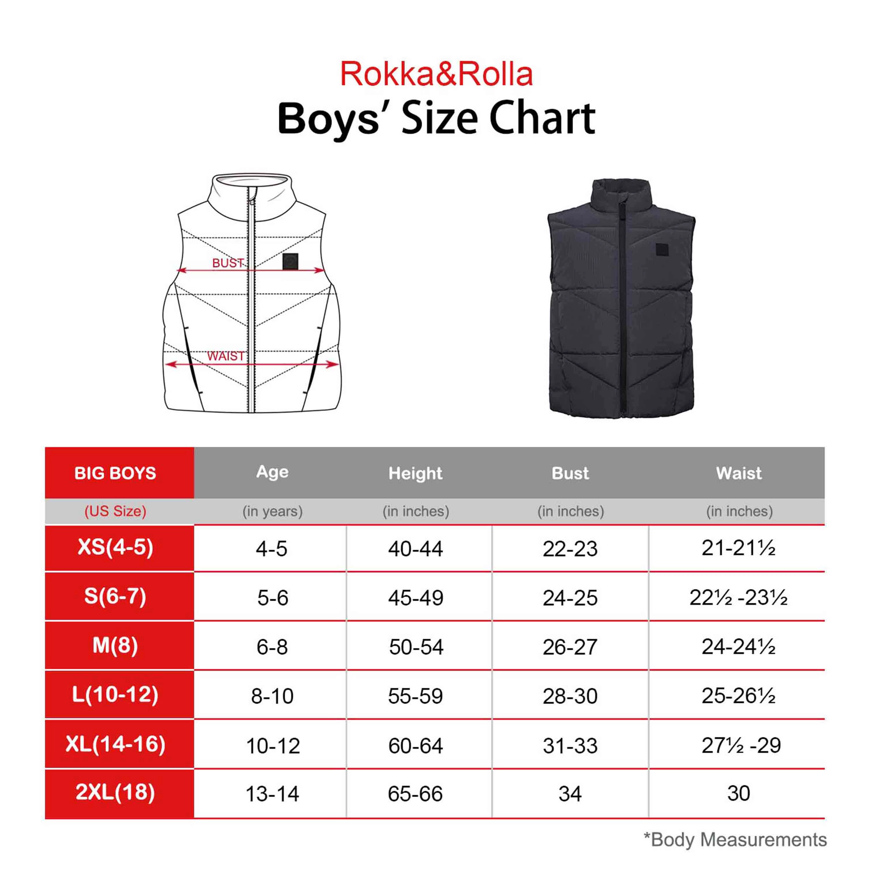Rokka&Rolla Little & Big Kid Boys Lightweight Puffer Vest