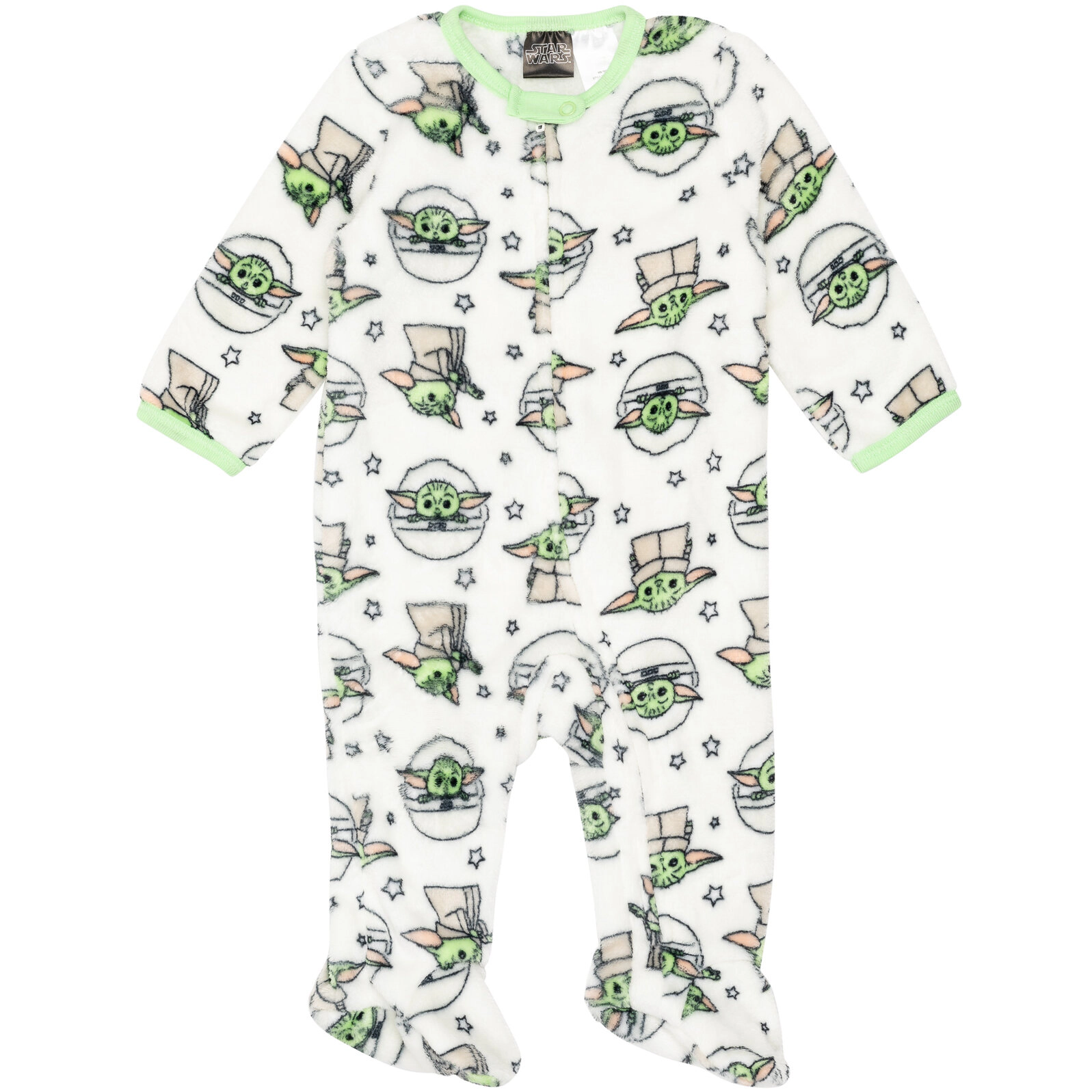 Star Wars The Mandalorian Grogu Baby Fleece Footed Sleep N Play
