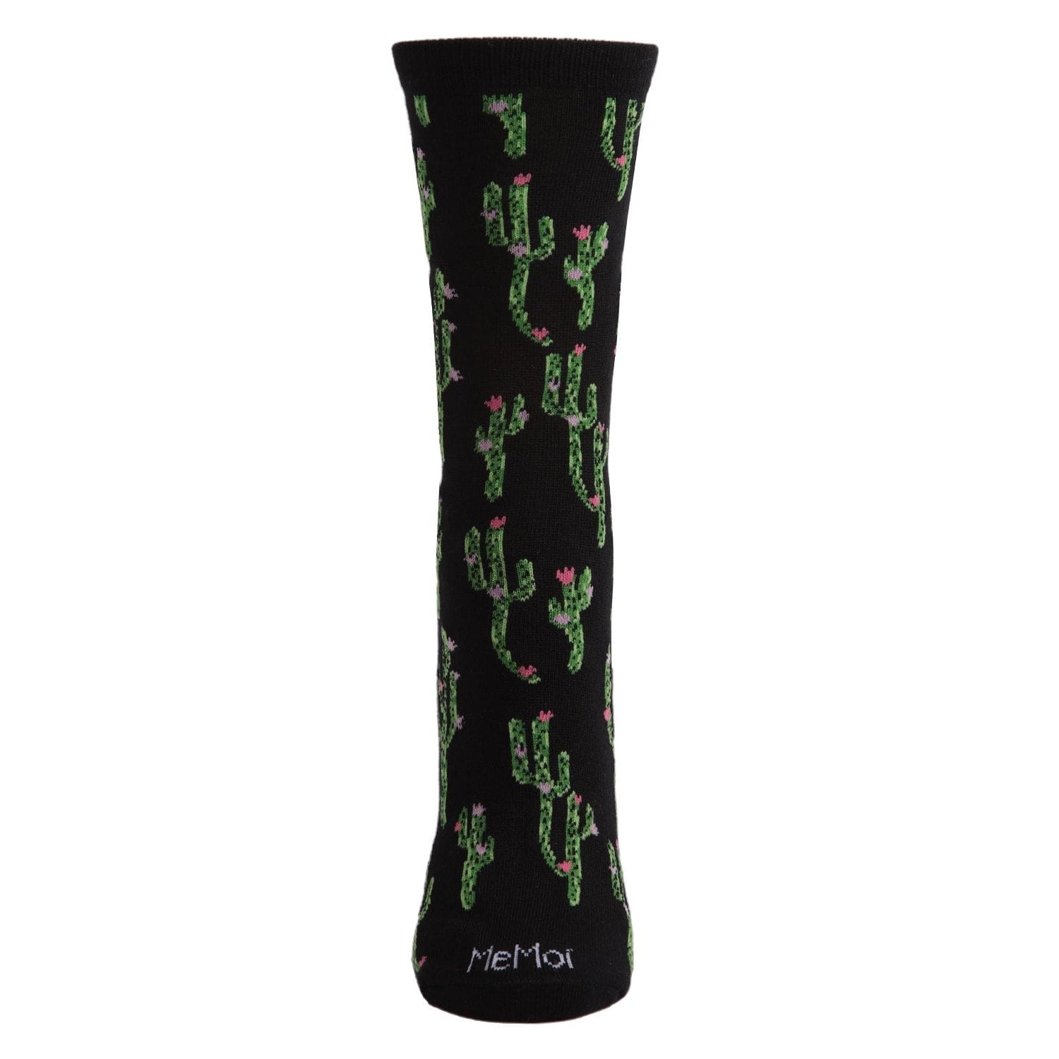 MeMoi Cactus Bamboo Blend Crew Socks