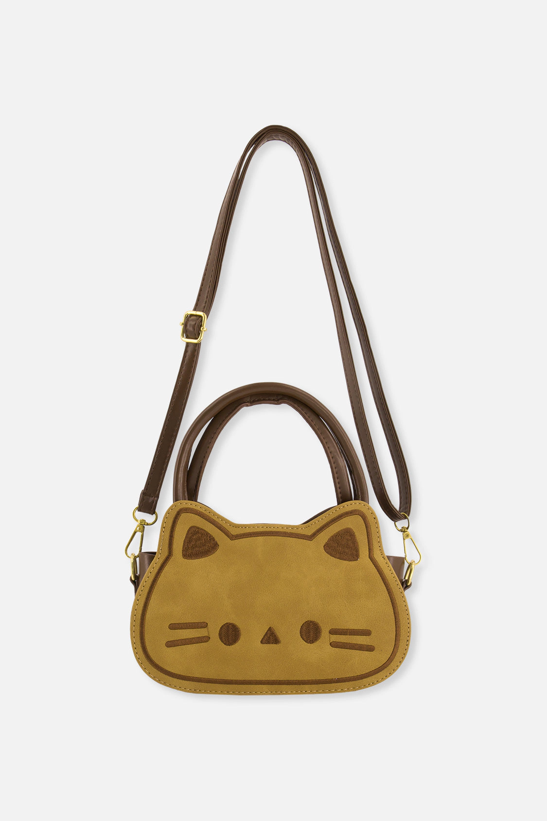 Deux par Deux Girls Quilted Cat Bag with Ears and Shoulder Strap