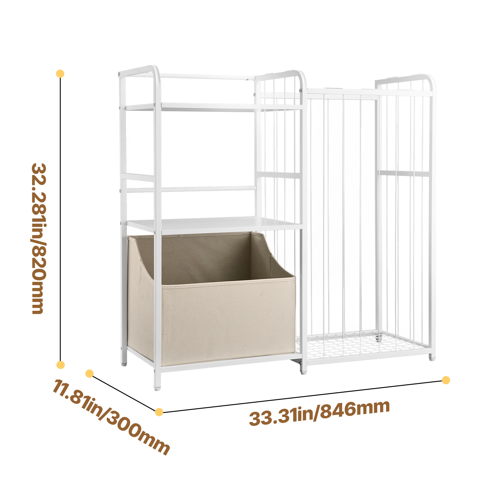 HONGGE Kids Bookshelf and Toy Storage Organizer for Kids Room