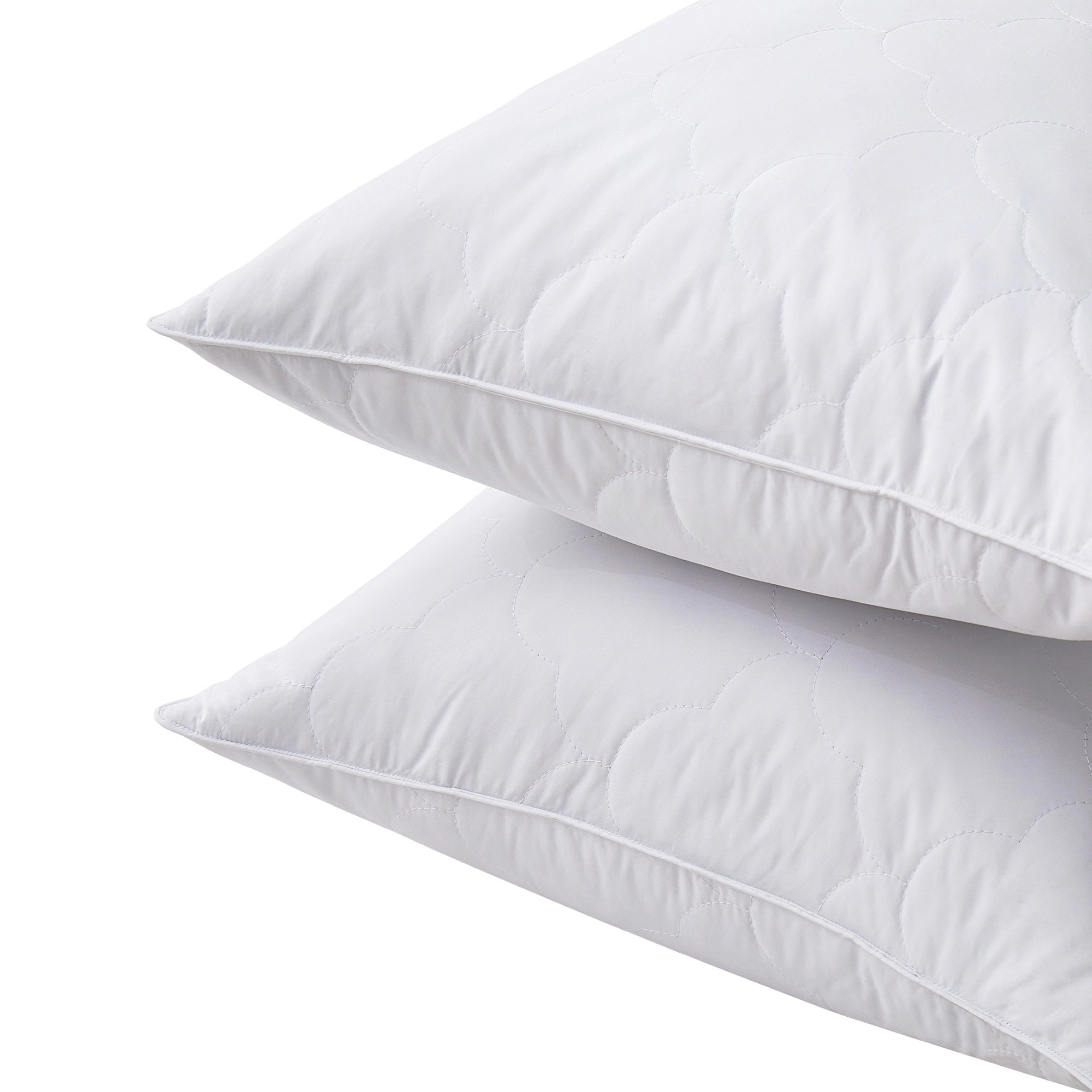 Unikome Cloud-Quilted Goose Feather Pillows – Set of 2 – Hotel-Quality Comfort for a Better Nights Sleep