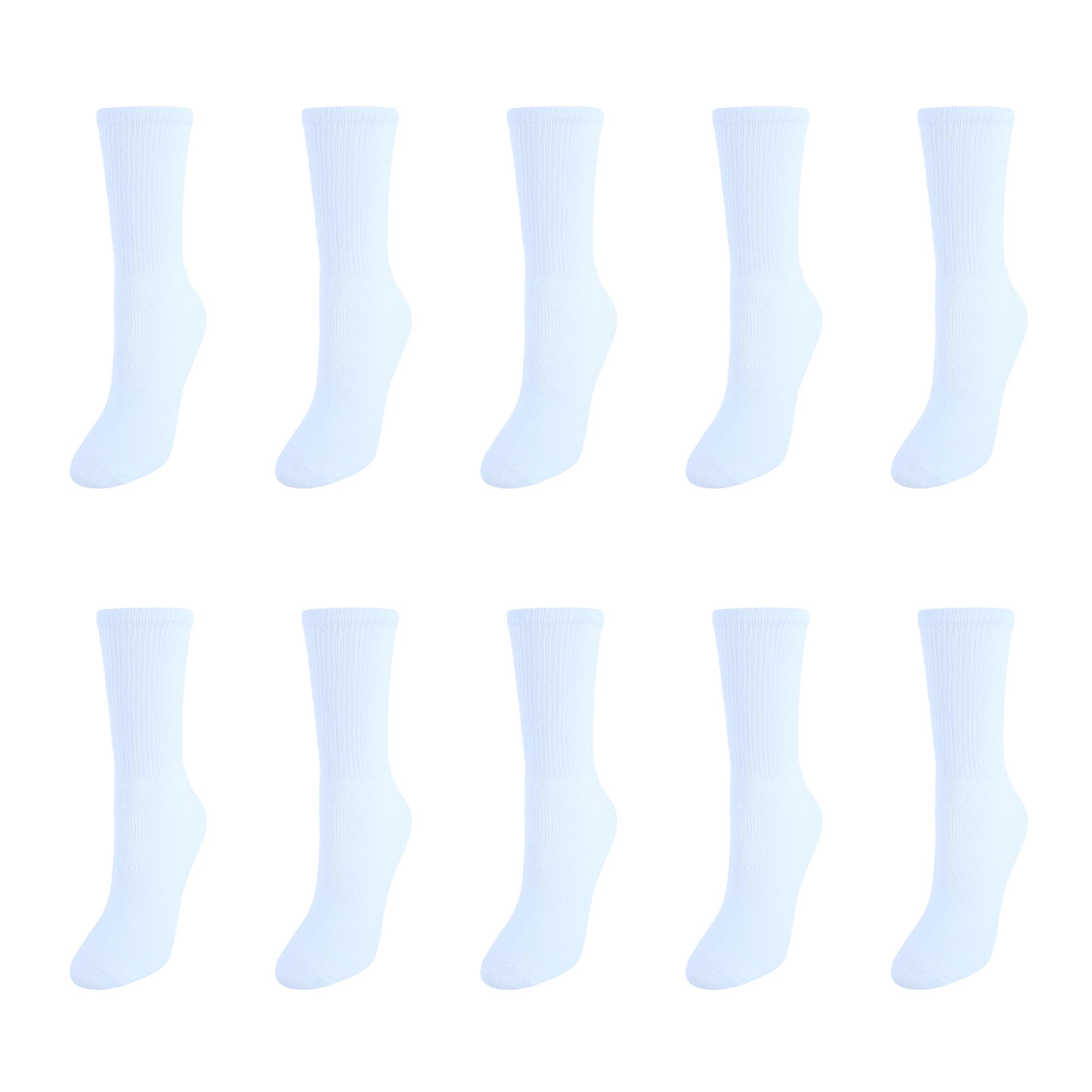 Sock Trends Women's Fully Cushioned Comfort Crew Socks (10 Pair Pack)