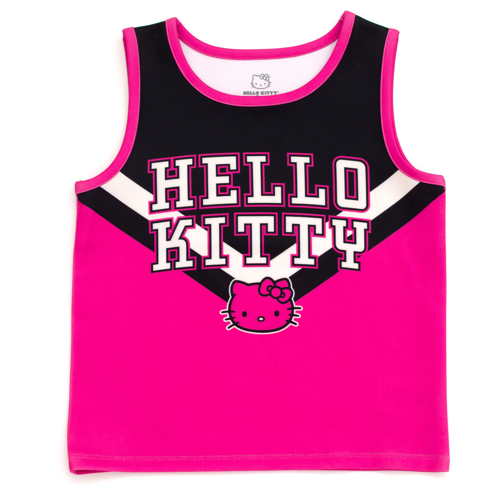 Hello Kitty Girls' Cheerleader Tank Top and Pleated Skirt Set
