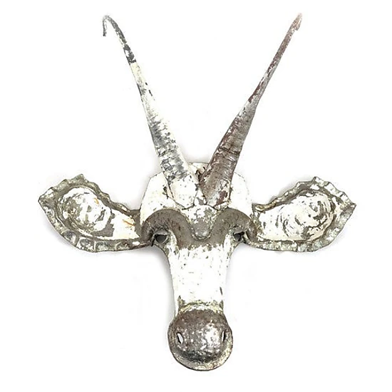 Mbare Sable Animal Mask Recycled Metal Wall Art