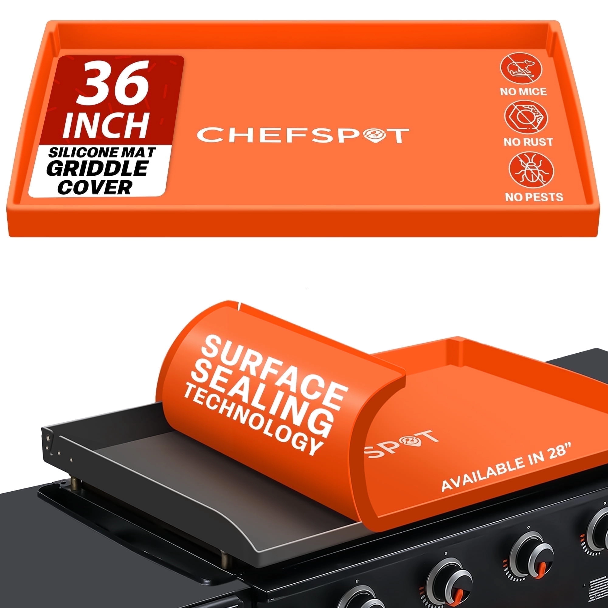 CHEFSPOT Inch Silicone Griddle Mat Cover For Blackstone Griddles