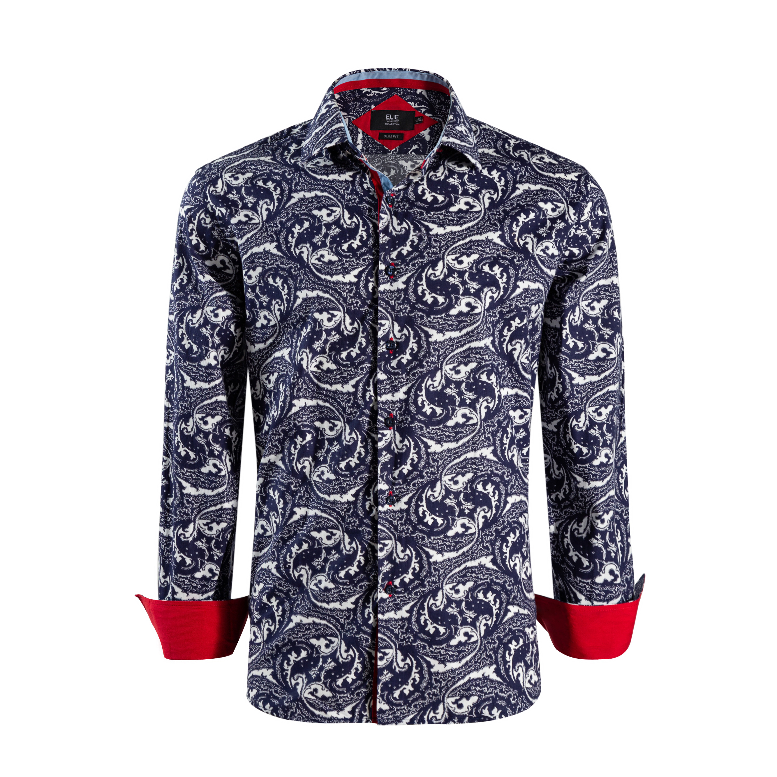 Elie Balleh Boys Slim Fit Boys' Paisley Pattern Shirt