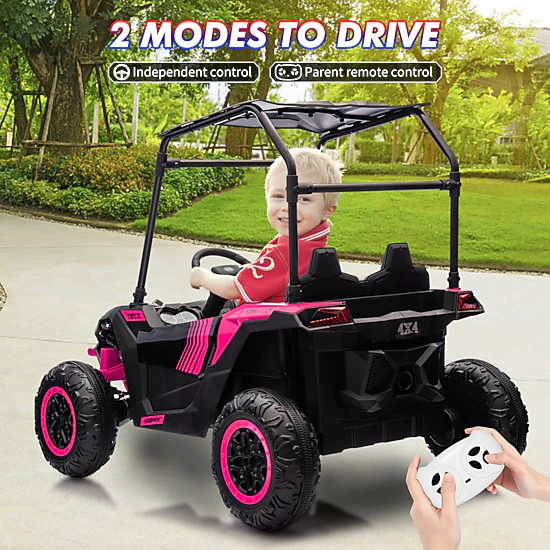 Howbow 24V 2-Seater Kids Ride-On UTV - 4WD Electric Truck with Remote ...