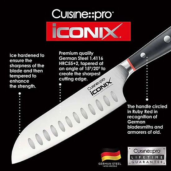 Cuisine::pro® iconiX® Santoku Knife 7"