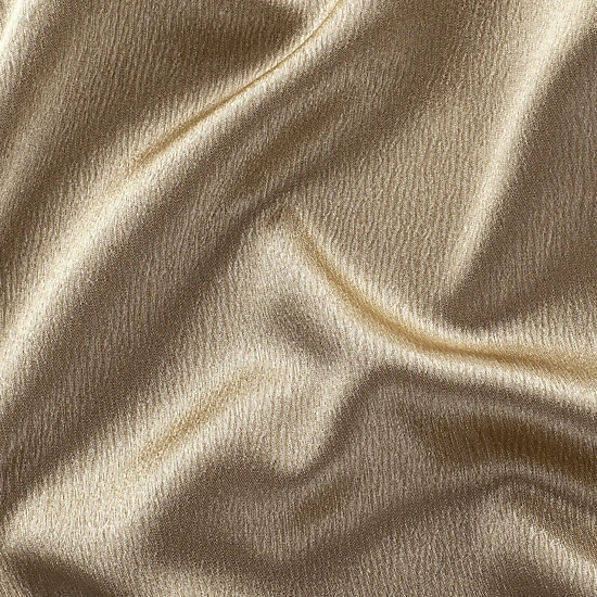 Kate Aurora Ultra Lux Faux Silk Regency Crinkle Rod Pocket Semi Sheer Single Curtain Panel