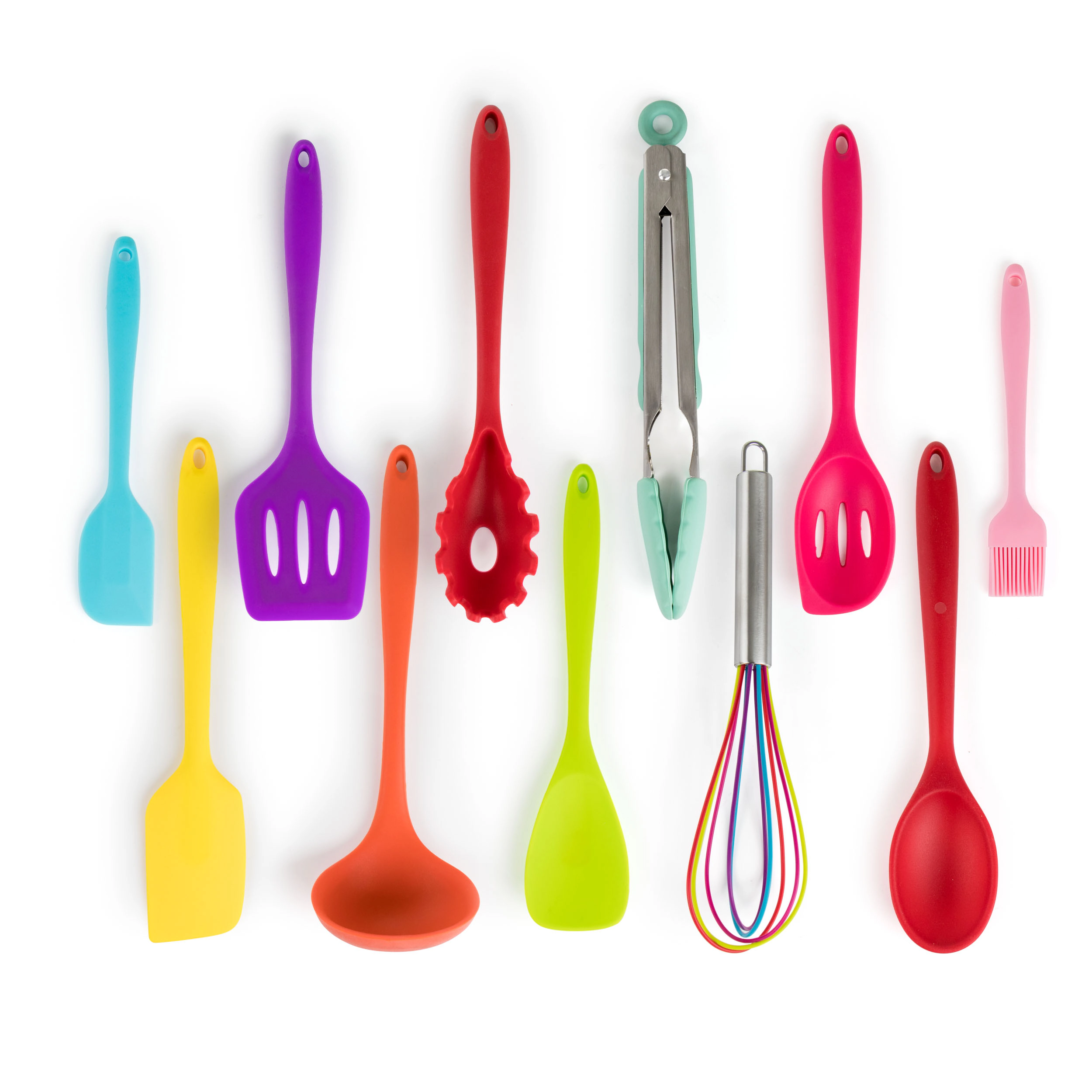 MegaChef Mulit-Color Silicone Cooking Utensils, Set of 12