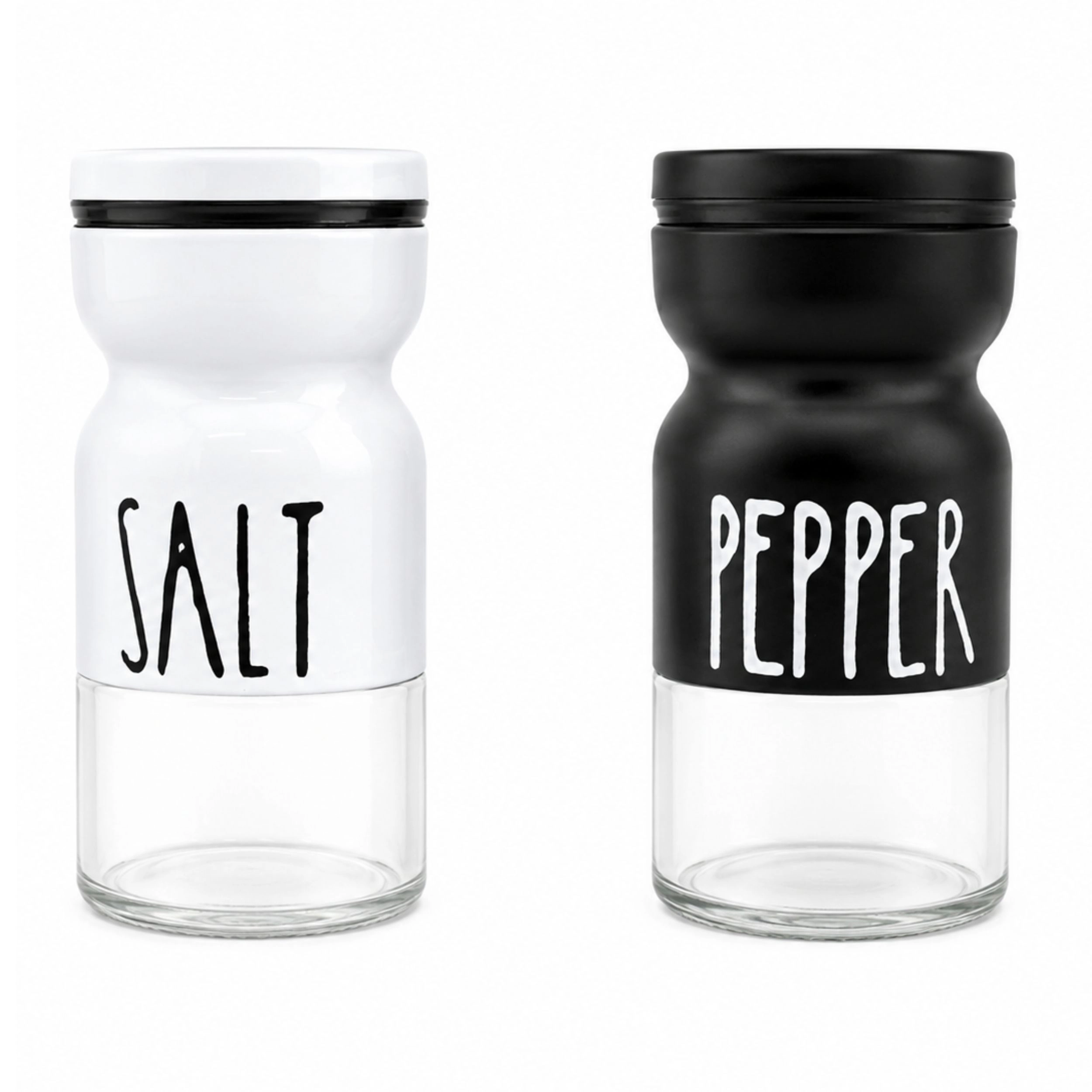 Home Collection Vintage Glass Salt & Pepper Shaker Set