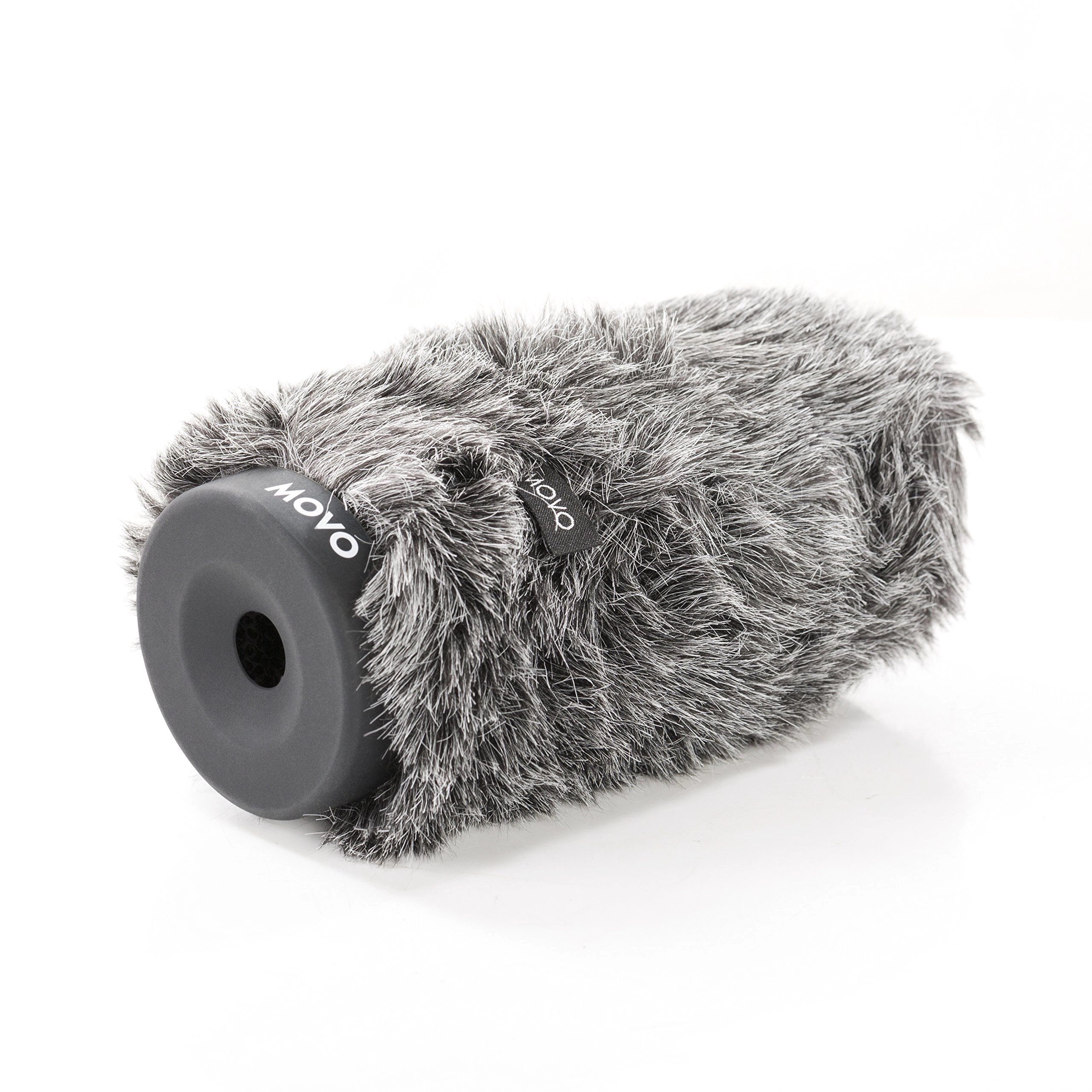 Movo WS-G140 Furry Rigid Windscreen for Microphones, 18-23mm Diameter