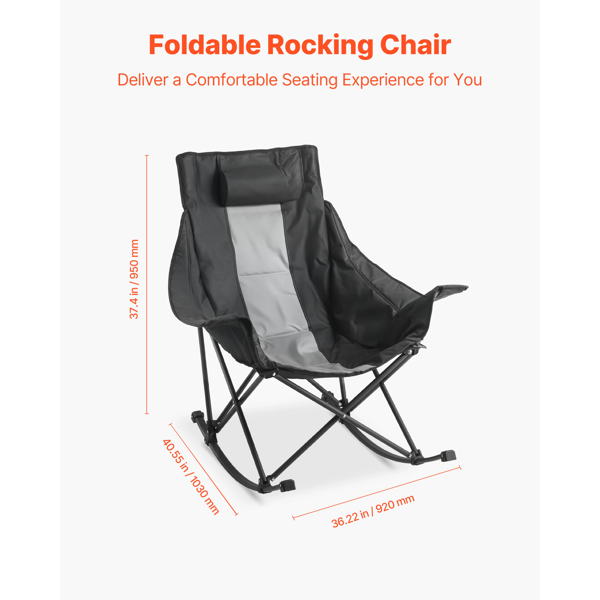 HONGGE Portable Folding Camping Chair