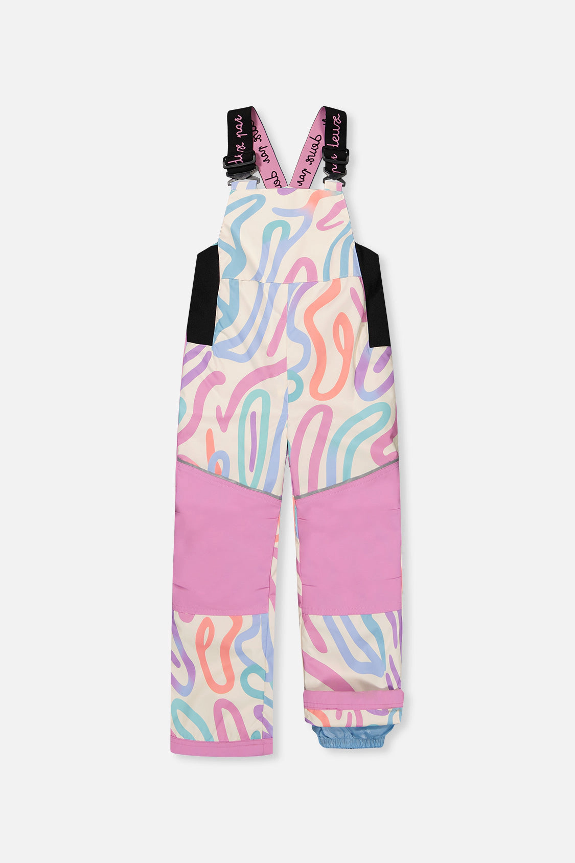Deux par Girls Line Print Two Piece Discover Snowsuit with Hooded Jacket and Snow Pants