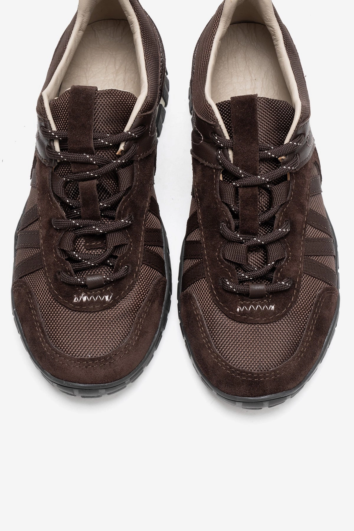 Forever & Always Womens Fiera Leather Mesh Sneaker
