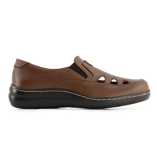 Andrea Womens Comfort Leather Loafers