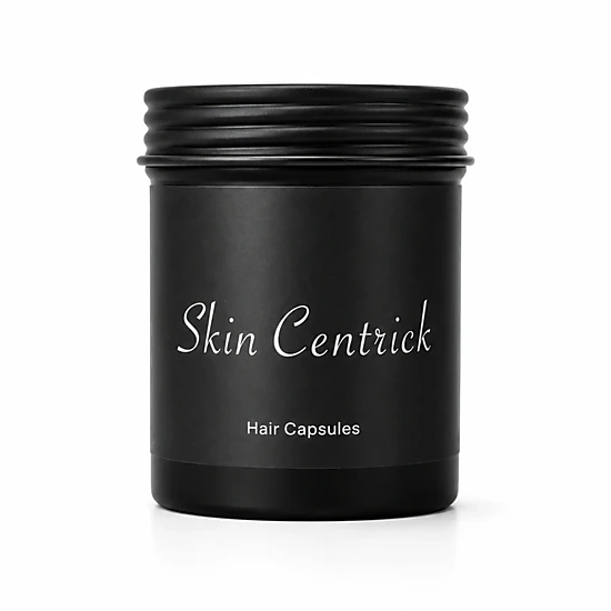 Skin Centrick Hair Serum Capsules with Jojoba & Argan Oil, Leave-In Frizz Control, 30 Count
