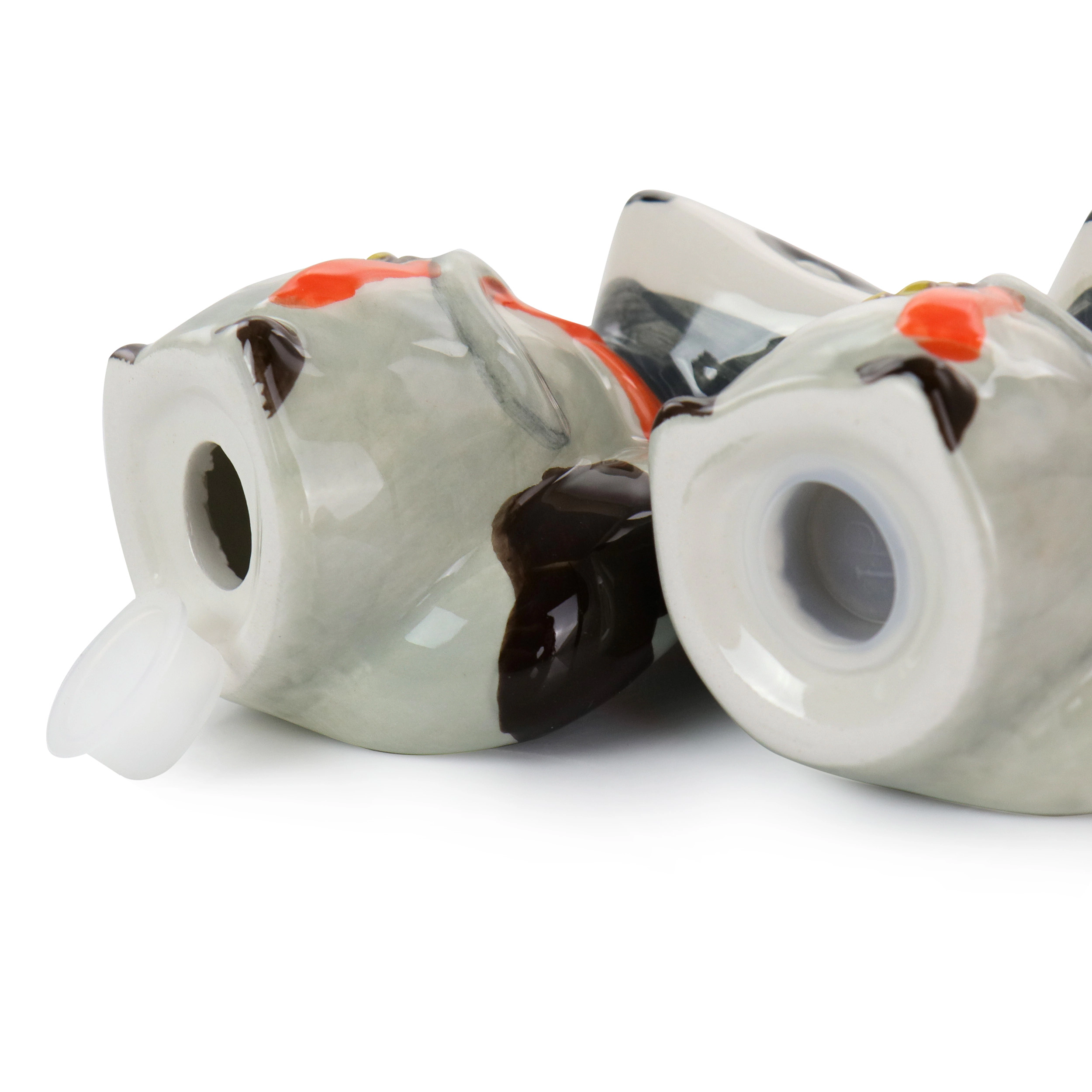 Gibson Home Woodland Raccoon 2 Piece Hard Dolomite Salt and Pepper Set