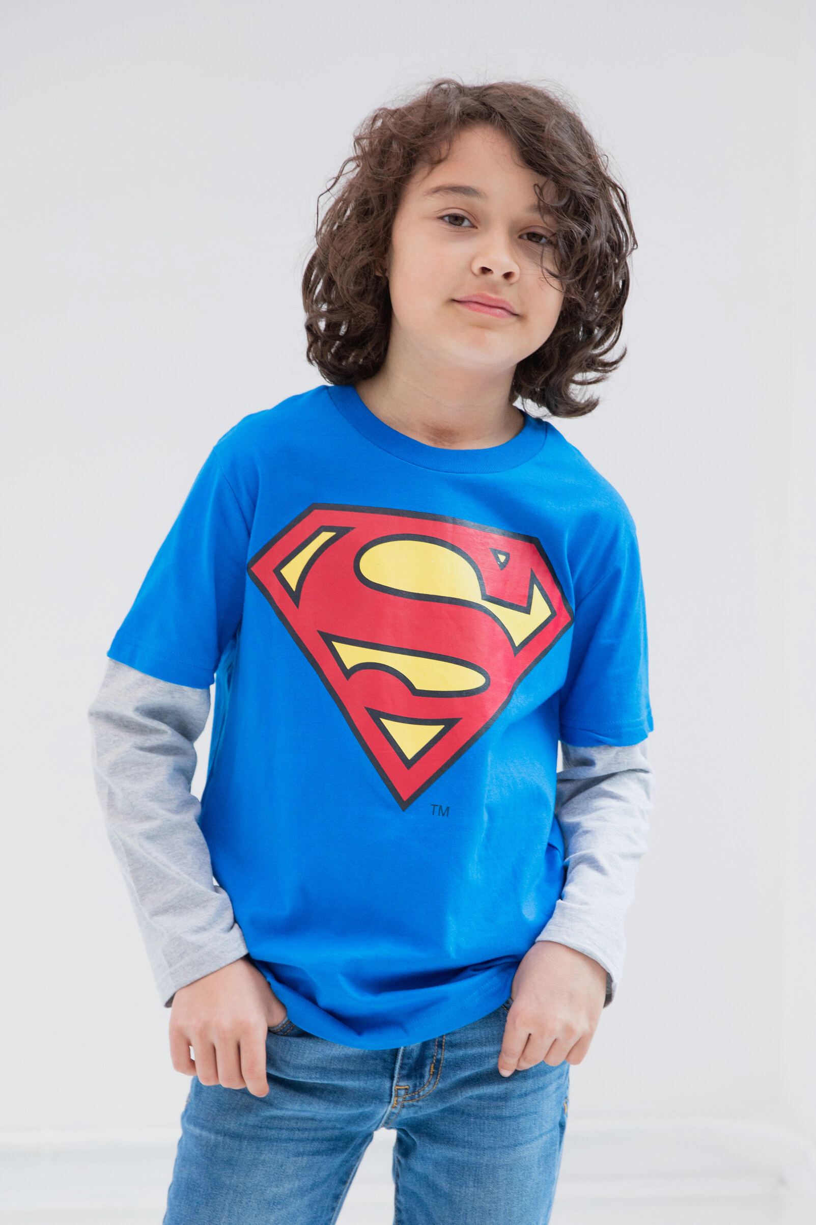WARNER BROS Justice League Boys' 3-Pack Long Sleeve T-Shirts