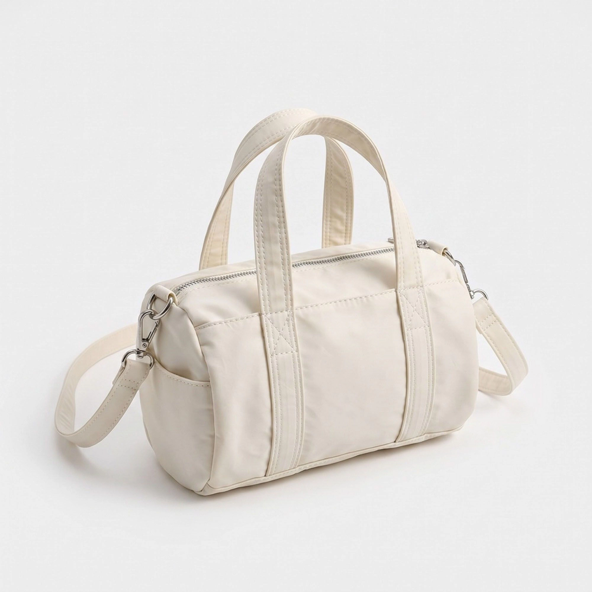 Alilang Women's Mini Barrel Satchel Bag with Detachable Crossbody Strap