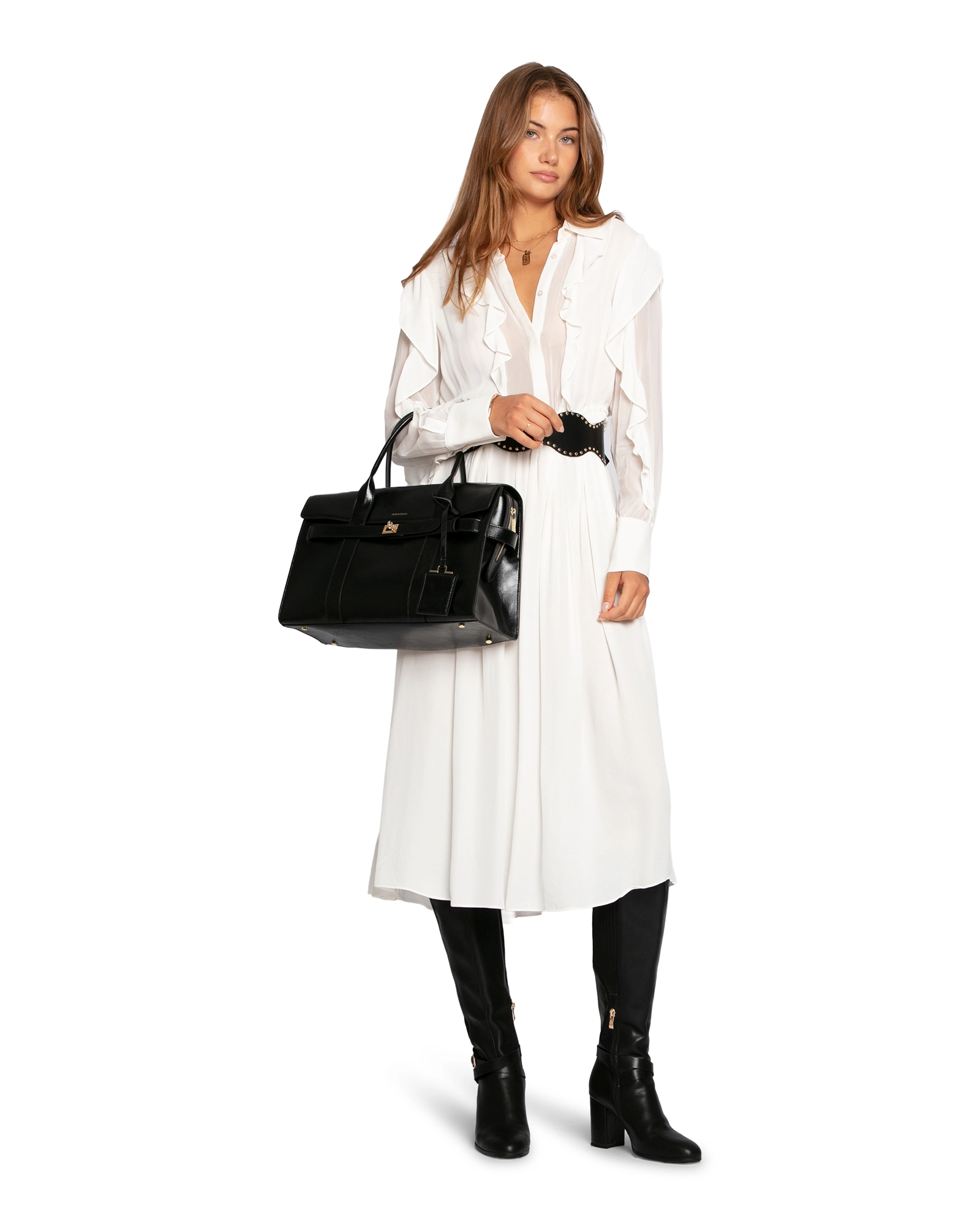 Belle & Bloom Slow Dance Frill Midi Dress
