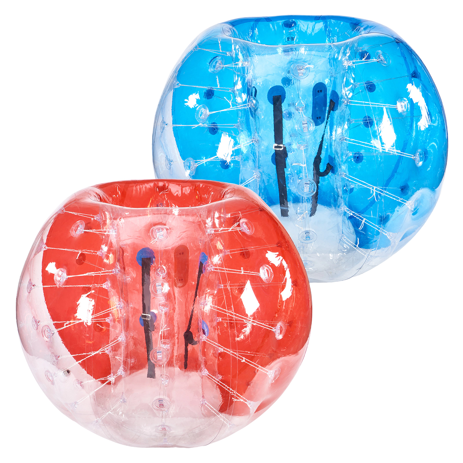 HONGGE 5 Ft Inflatable Bumper Balls 2-Pack, PVC Body Zorb Balls for Teens & Adults, Outdoor Bumping Games