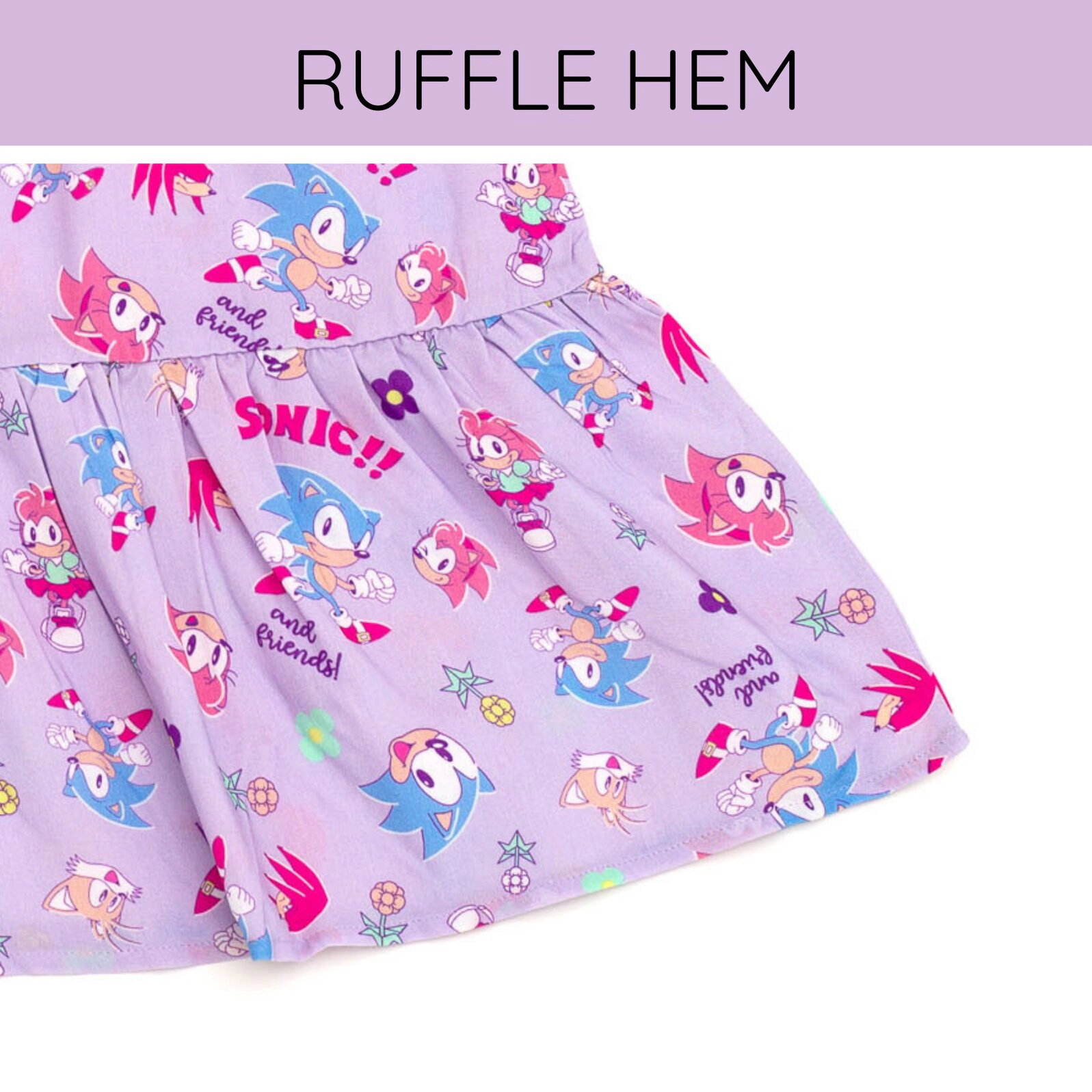 SEGA Sonic the Hedgehog Girls' Sleeveless Dress