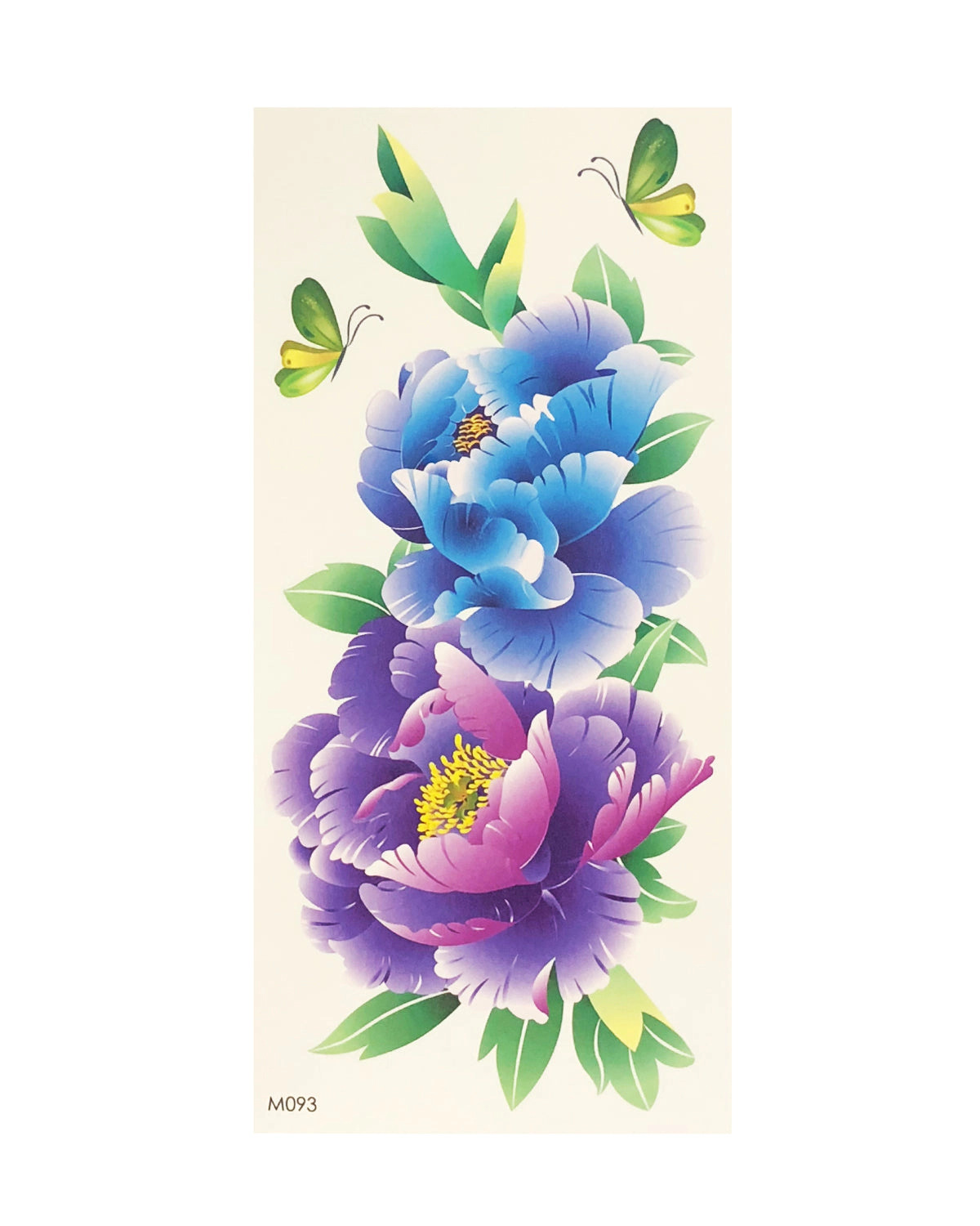Wrapables Floral Temporary Tattoos Body Art Water Tattoos (8 Sheets), Cool Floral