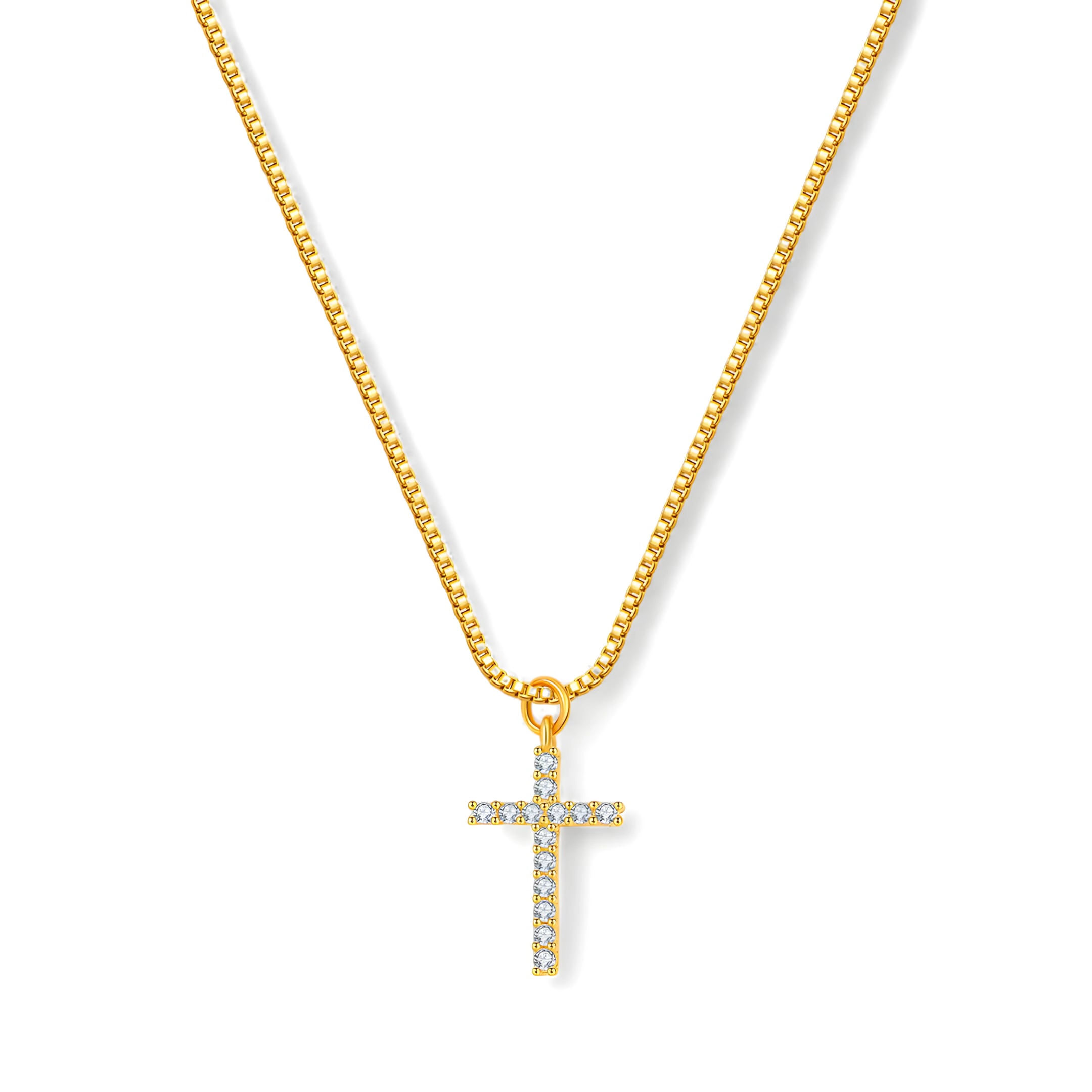 Mint & Lily Women's Pave Cross Necklace