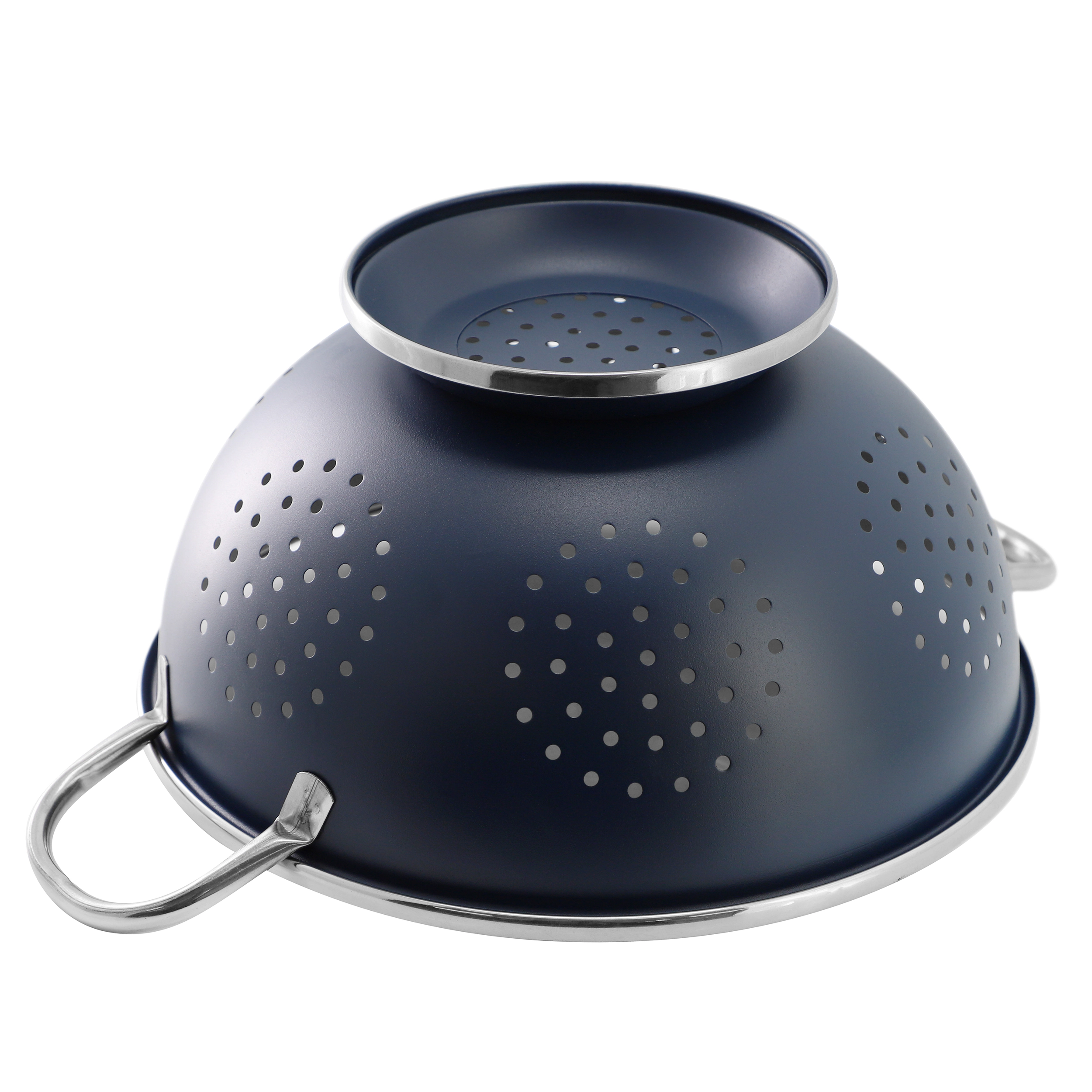 Oster Corden 5 Quart Stainless Steel Colander in Matte Blue