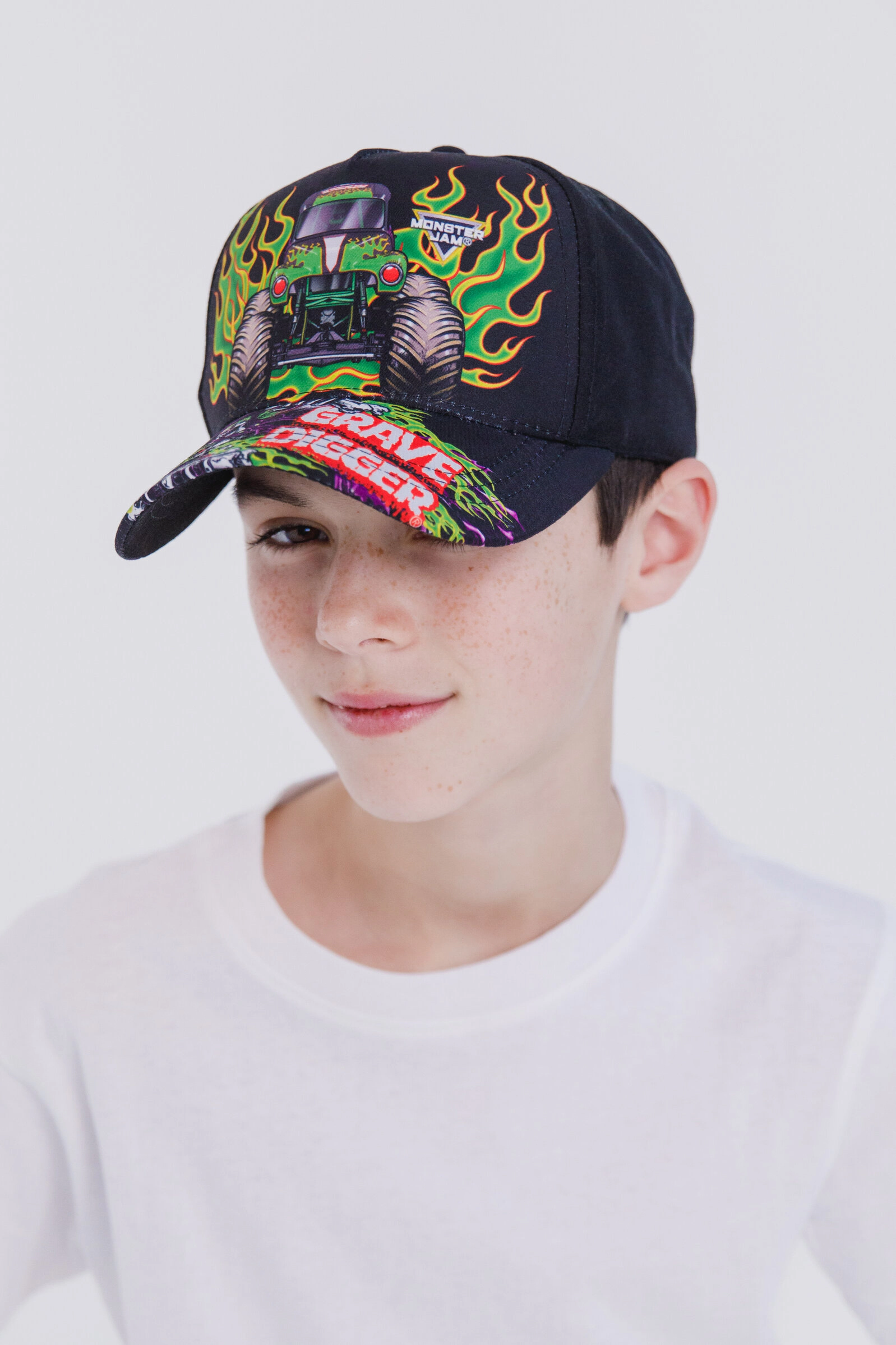 Monster Jam Grave Digger Boys' Baseball Cap