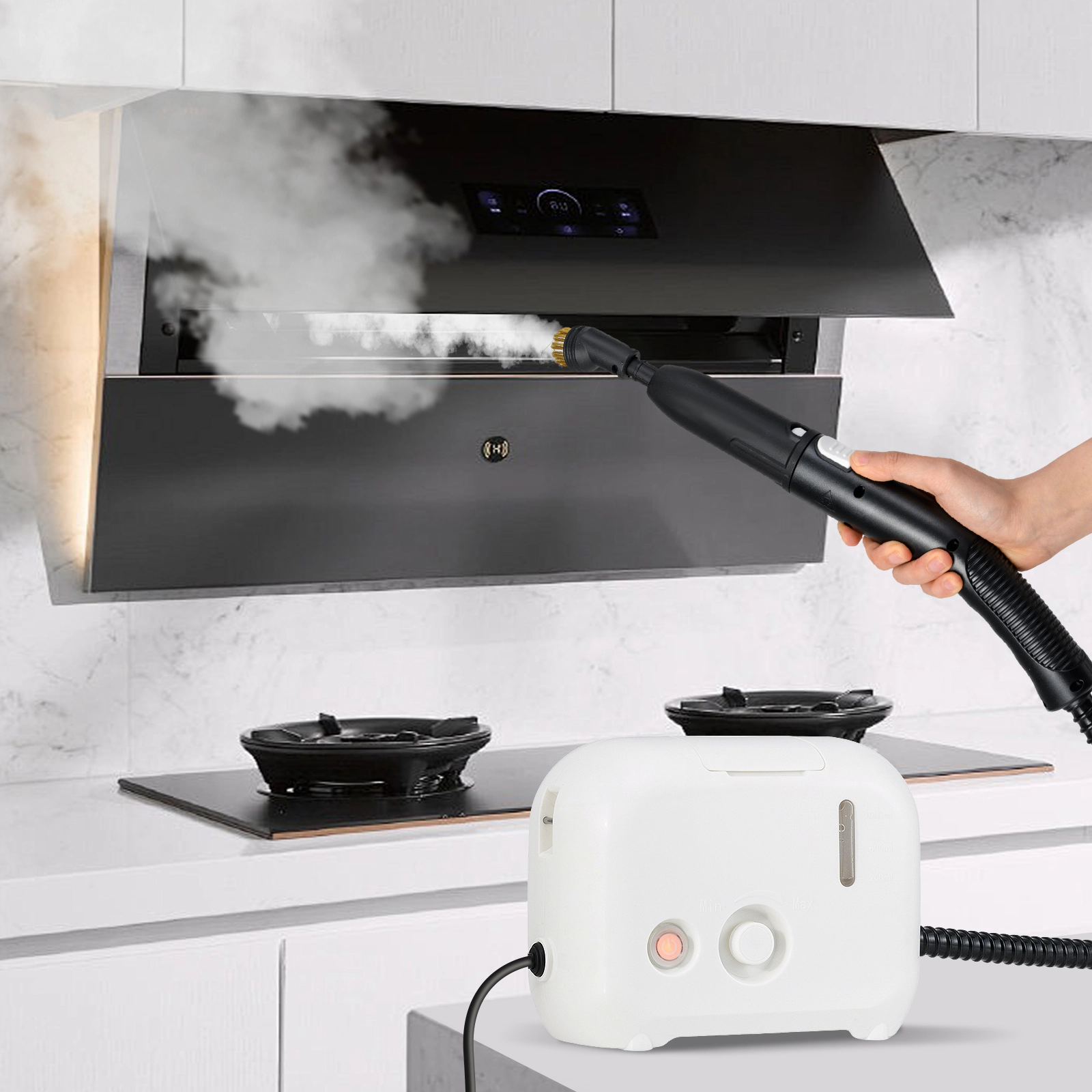 LJG 1500W Portable Steam Cleaner with 34 oz Water Tank