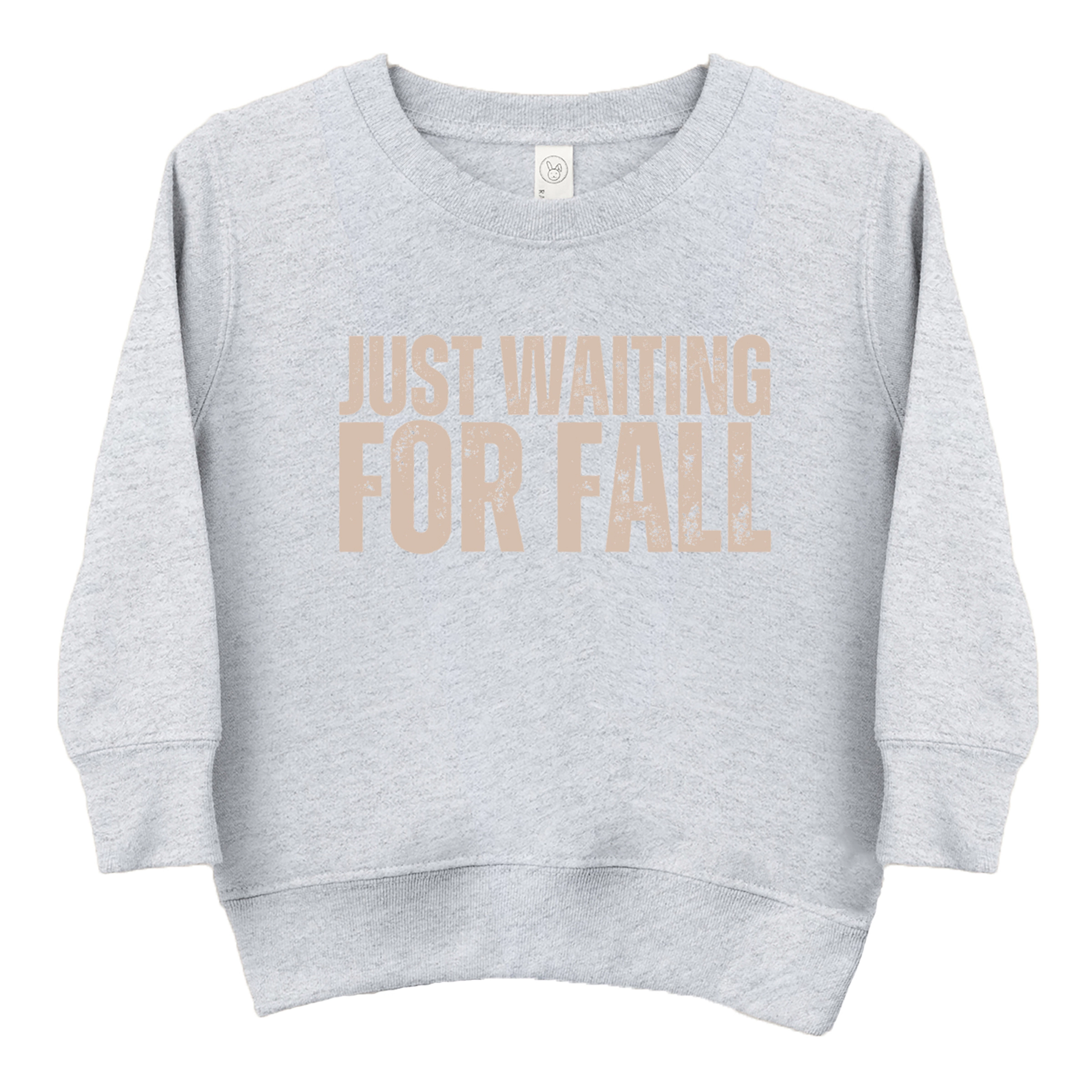 The Juniper Shop - Toddler Graphic Sweatshirt Just Waiting For Fall Distressed
